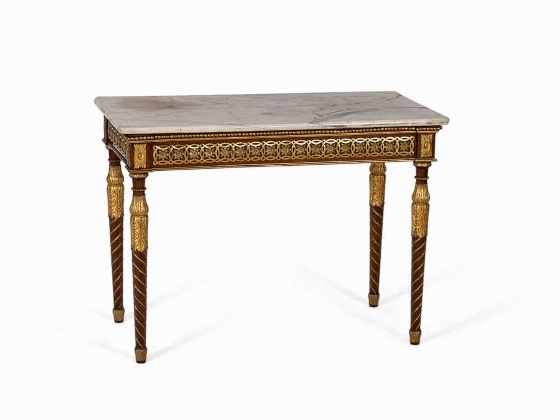 Neo-Classicism, Central Console Table, Spain, c. 1800 Neo-Classicism, period of Charles IV of