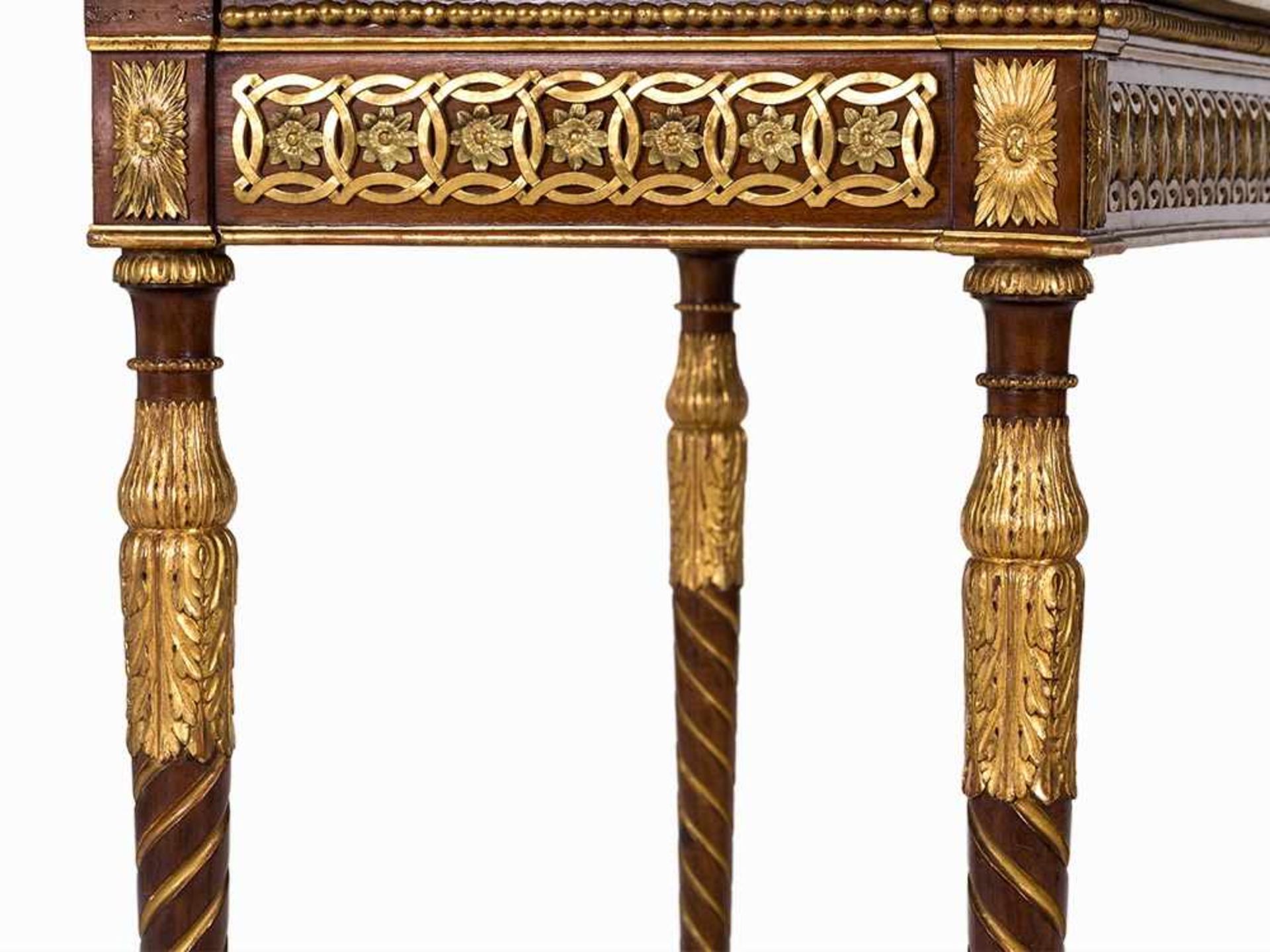 Neo-Classicism, Central Console Table, Spain, c. 1800 Neo-Classicism, period of Charles IV of - Bild 2 aus 10