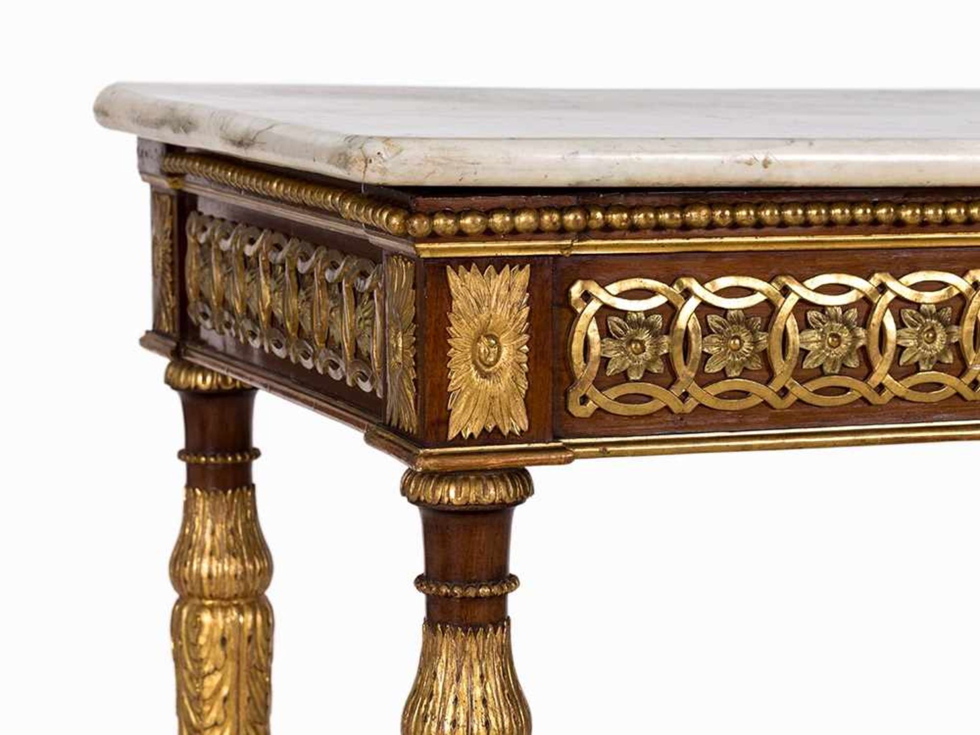 Neo-Classicism, Central Console Table, Spain, c. 1800 Neo-Classicism, period of Charles IV of - Bild 3 aus 10