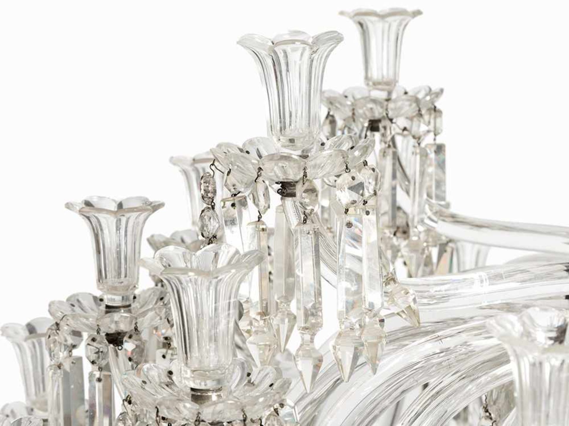 Magnificent Baccarat Chandelier, France, 19th C. Baccarat crystal France, 19th century 30 electric - Image 3 of 10