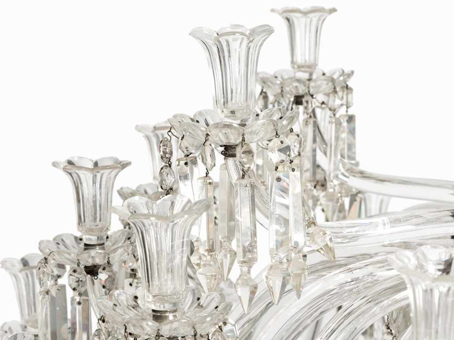 Magnificent Baccarat Chandelier, France, 19th C. Baccarat crystal France, 19th century 30 electric - Bild 3 aus 10