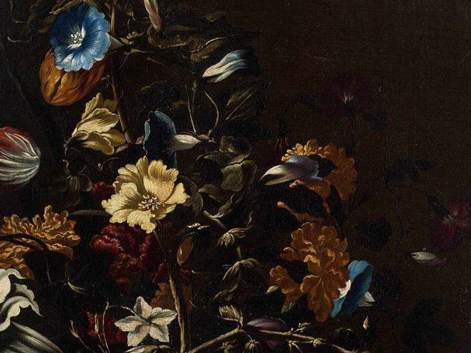 Mario Nuzzi (1603-1673), Flower Still Life, Oil, 17th Century Oil on canvas, relined Italy, 17th - Bild 10 aus 15