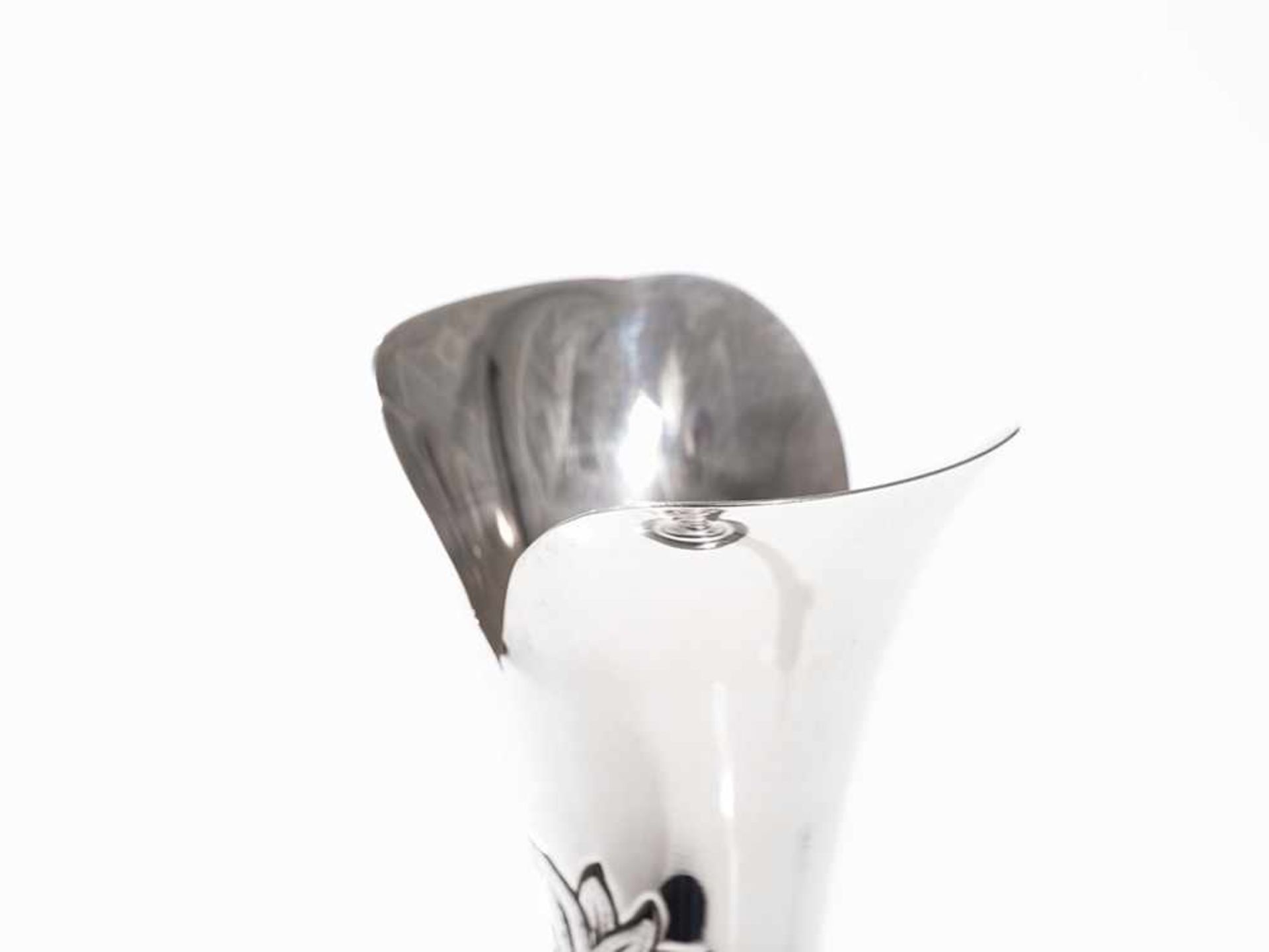 Vibec de Becci Liliana e Viola Antonio, Vase, Italy, c. 2000 925 sterling silver Italy, Milan, circa - Bild 3 aus 6