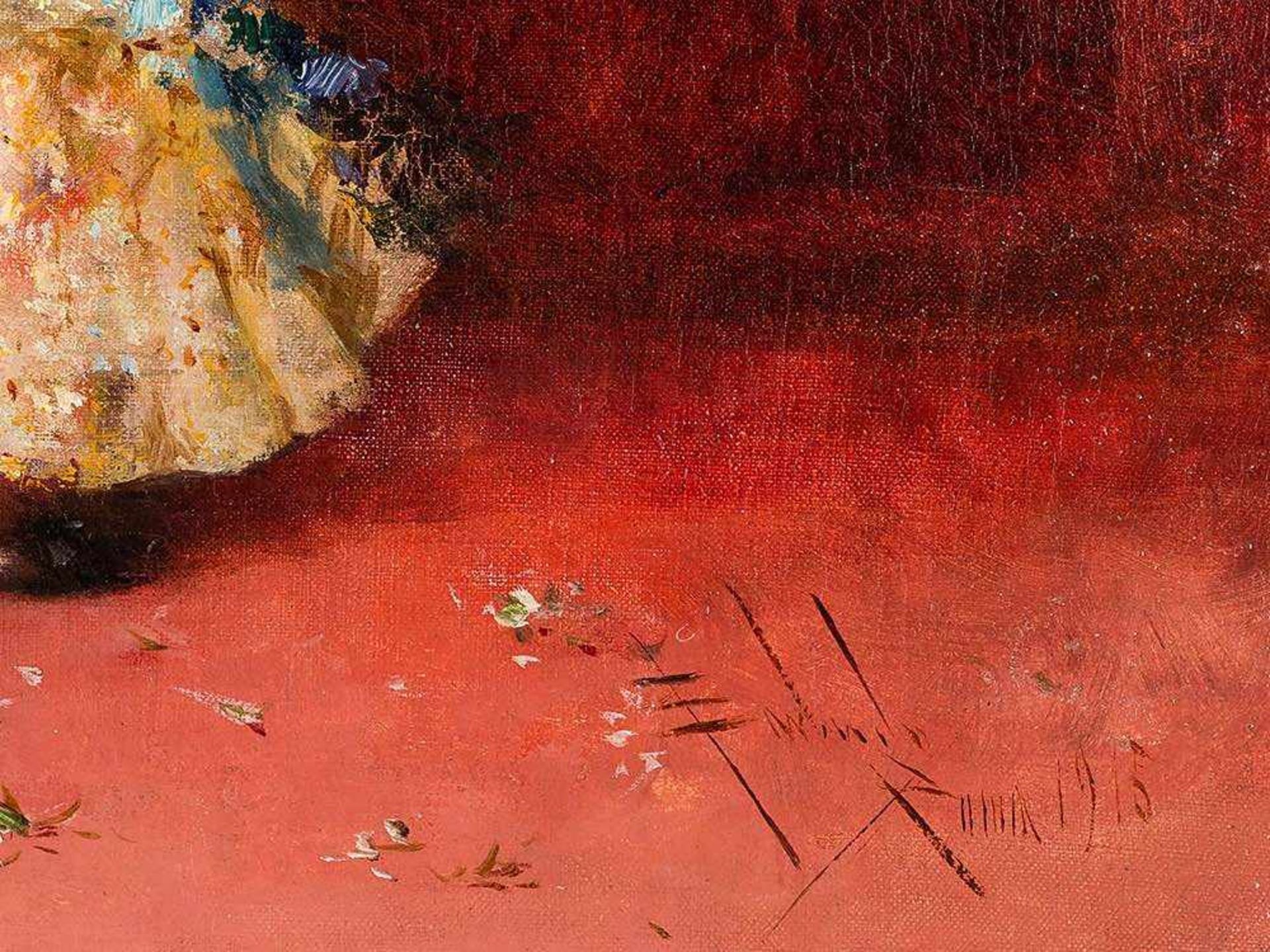 Salvador Sánchez Barbudo, Gallant Scenes, 2 Paintings, 1915 Oil on canvas Salvador Sánchez - Bild 5 aus 20