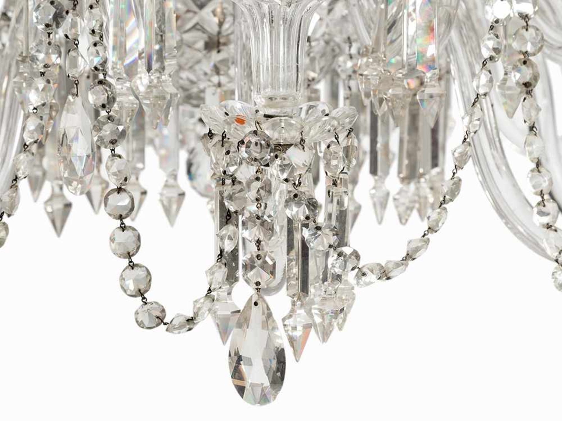 Magnificent Baccarat Chandelier, France, 19th C. Baccarat crystal France, 19th century 30 electric - Bild 6 aus 10