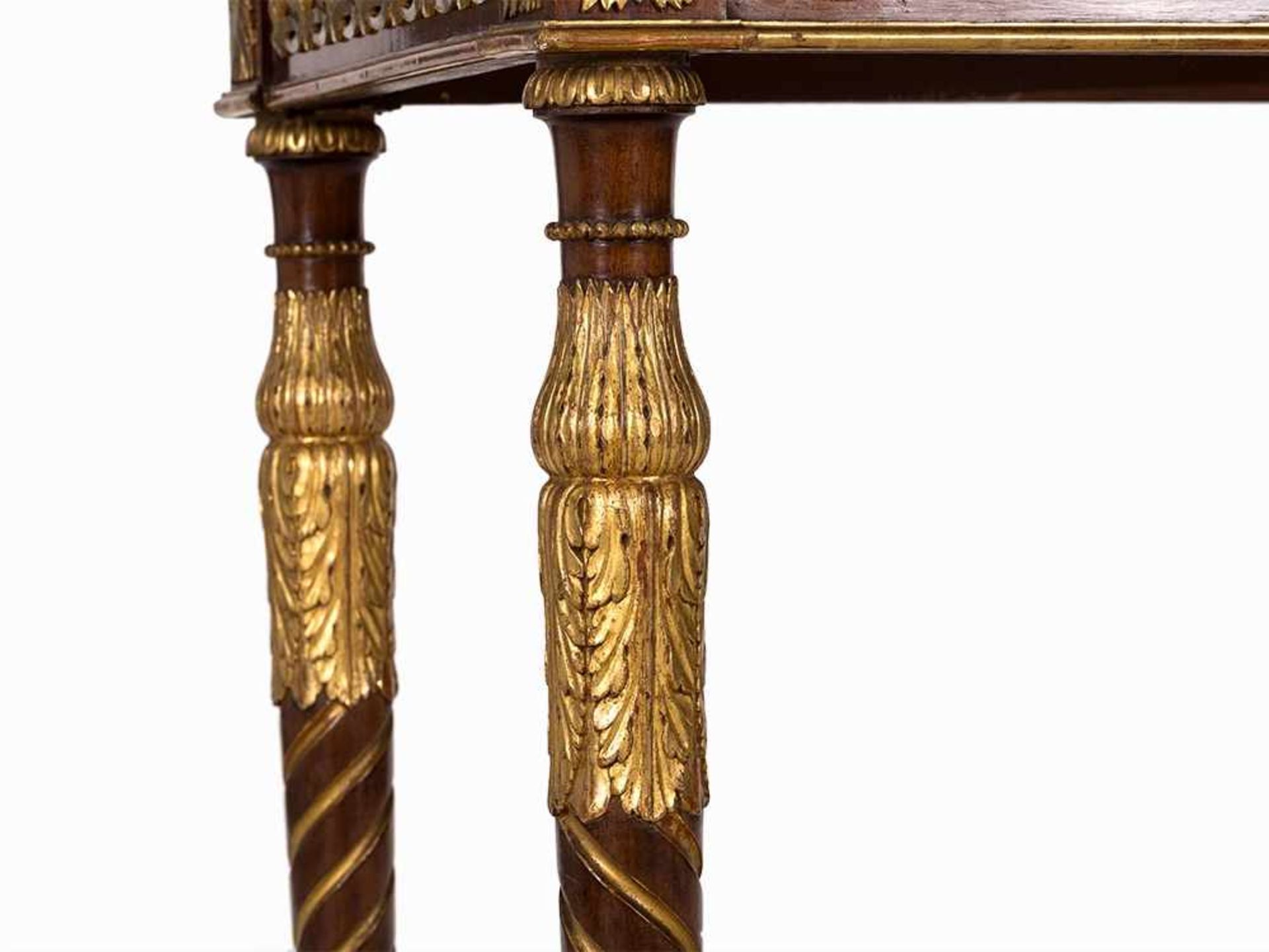 Neo-Classicism, Central Console Table, Spain, c. 1800 Neo-Classicism, period of Charles IV of - Bild 5 aus 10