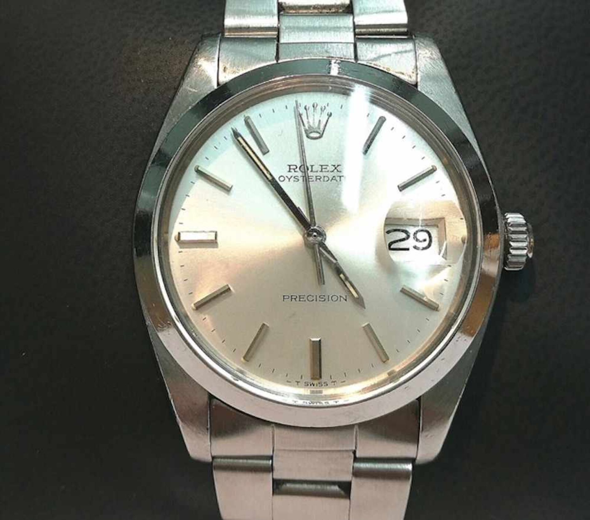 Rolex Date Precision Ref 6694 ST-ST, Manuel winding watch, Acrylic glass, YOM 1962, No box and