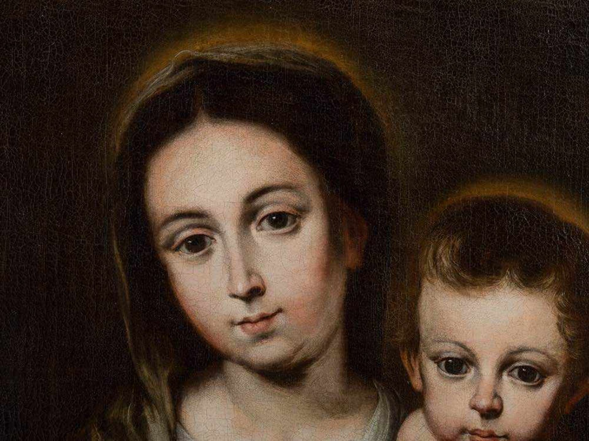 Bernardo Germán y Llorente (1680-1759), Madonna with Child,1742 Oil on canvas, relined around the - Bild 6 aus 11