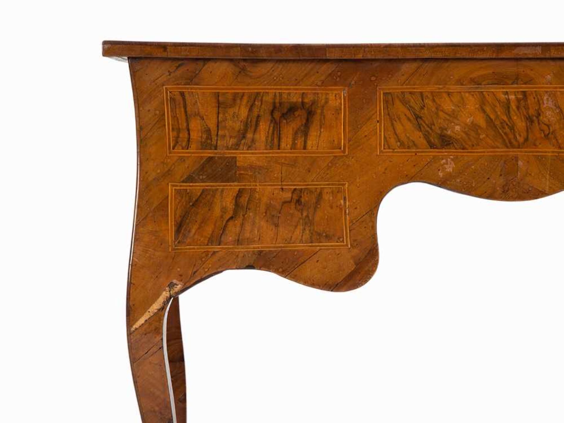 Ladies Desk, Bois de Violet and Walnut Veneer, Naples, 18th C. Bois de Violet und Nussbaum, furniert - Bild 3 aus 12