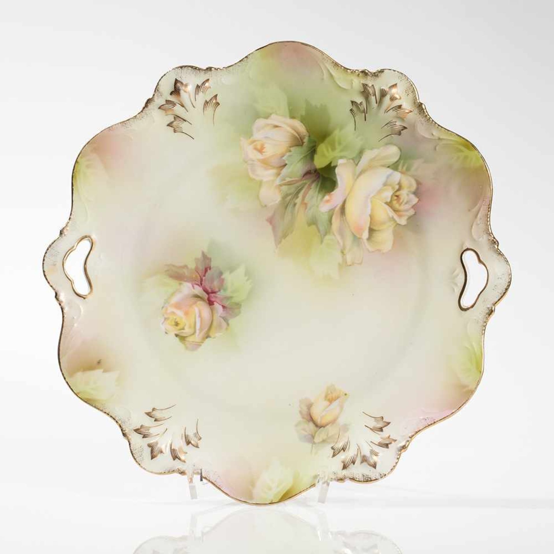 Confectionary Plate with Rose Décor by R.S. Prussia, ca. 1900 R.S. Prussia, Germany, around 1900 - Bild 7 aus 7