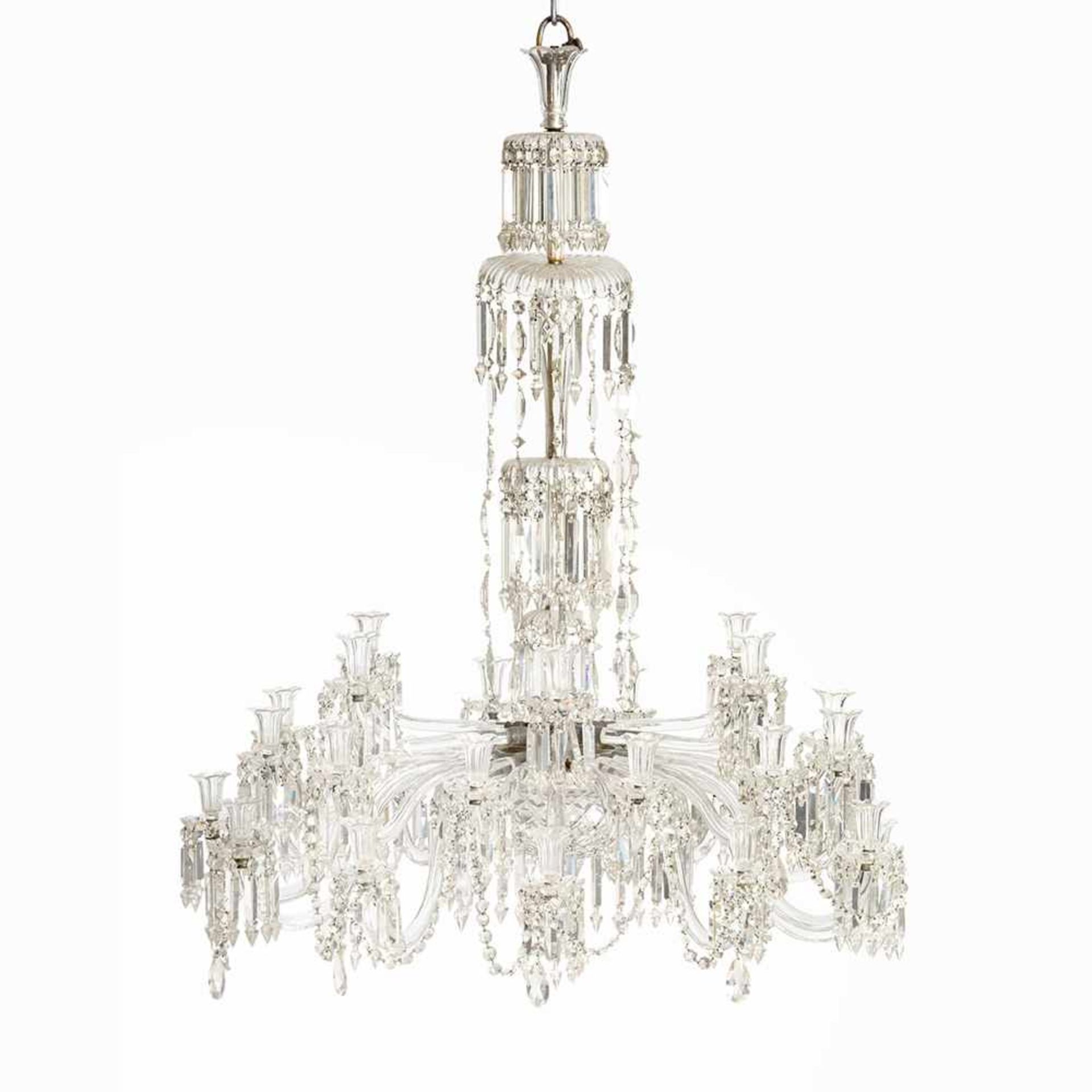 Magnificent Baccarat Chandelier, France, 19th C. Baccarat crystal France, 19th century 30 electric - Image 10 of 10