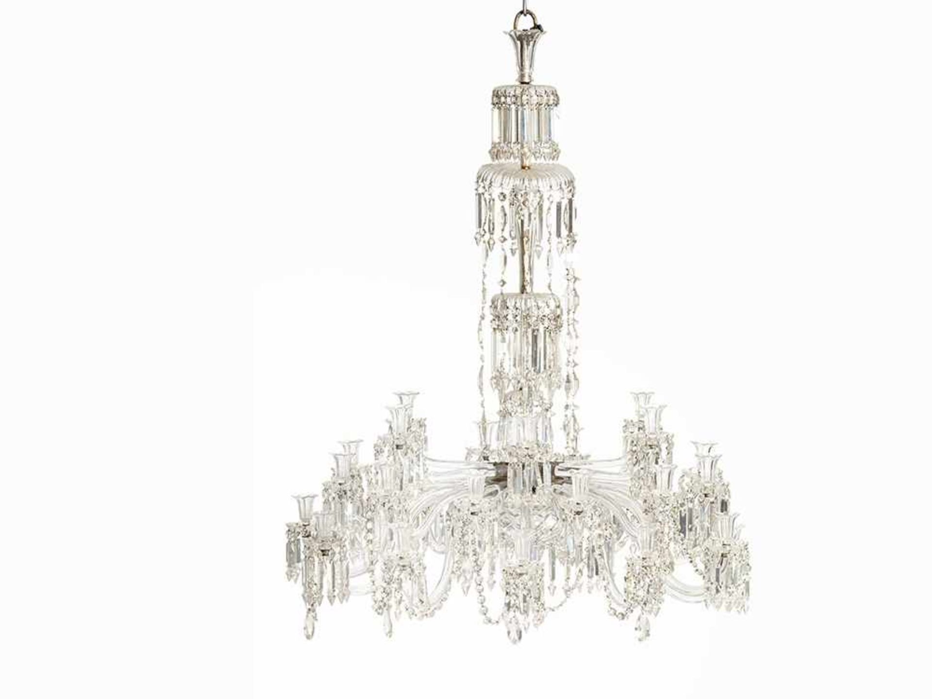 Magnificent Baccarat Chandelier, France, 19th C. Baccarat crystal France, 19th century 30 electric