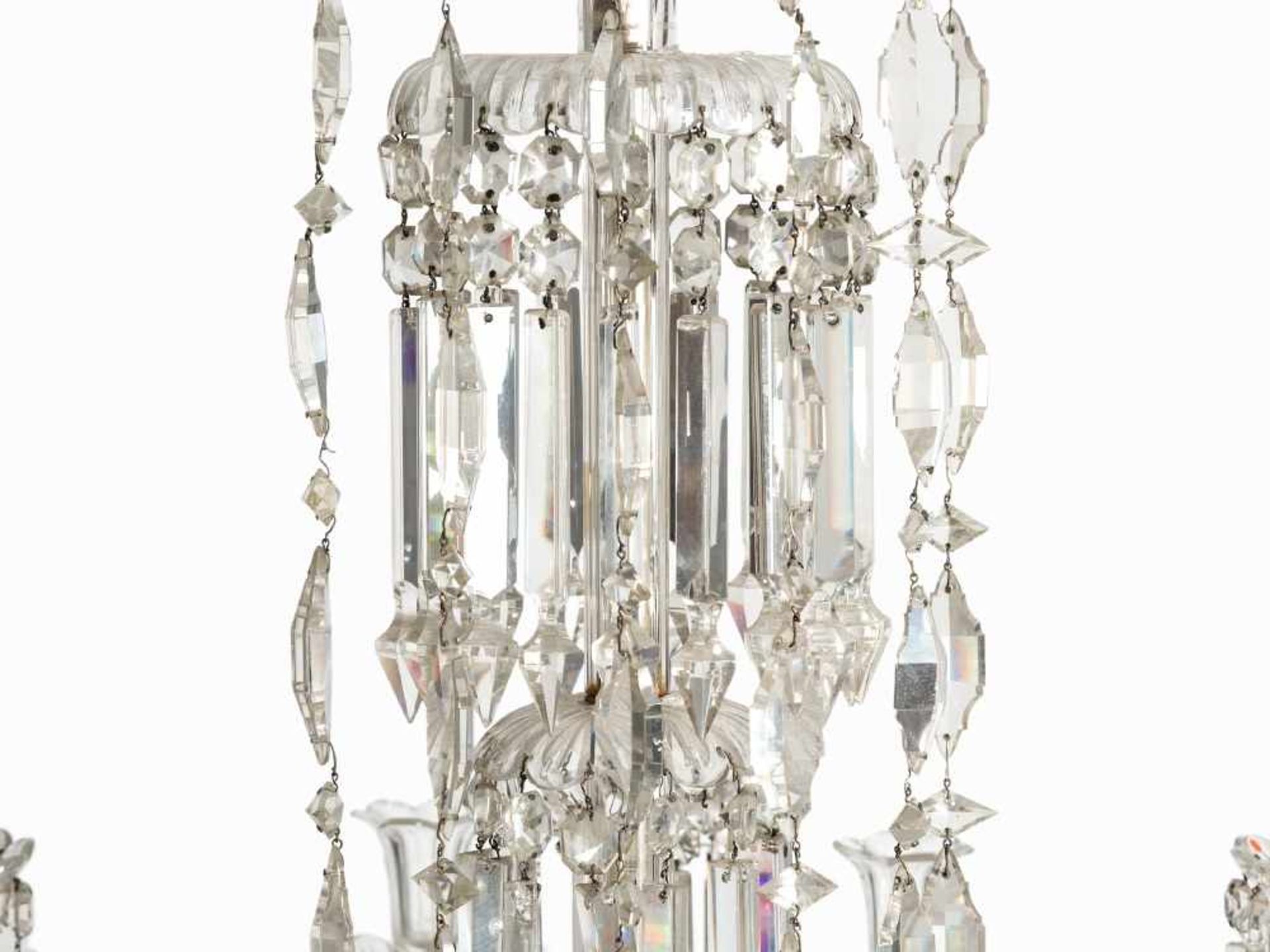 Magnificent Baccarat Chandelier, France, 19th C. Baccarat crystal France, 19th century 30 electric - Bild 8 aus 10