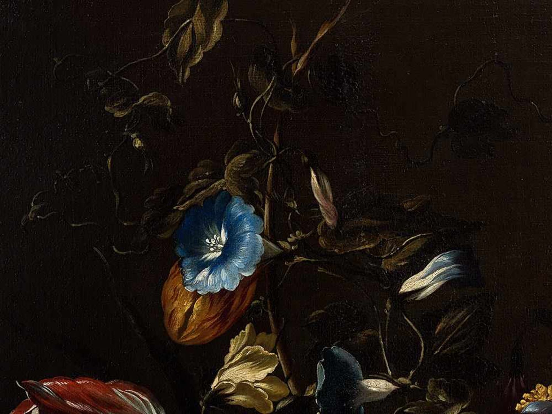 Mario Nuzzi (1603-1673), Flower Still Life, Oil, 17th Century Oil on canvas, relined Italy, 17th - Bild 9 aus 15