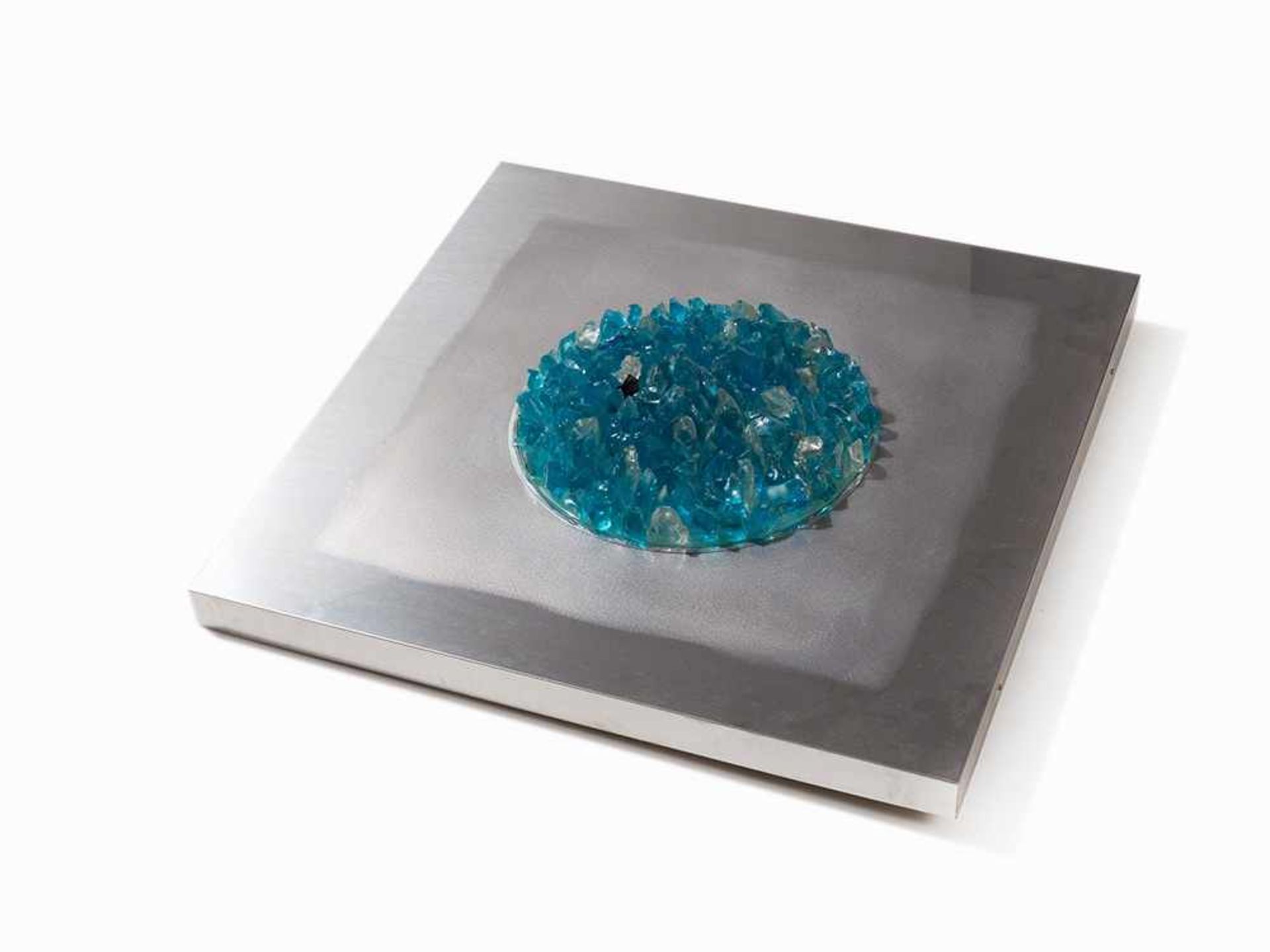 Angelo Brotto, Sconce "Oceano Blu", Esperia, 1973 Glass, colored in various shades of blue, - Bild 7 aus 9