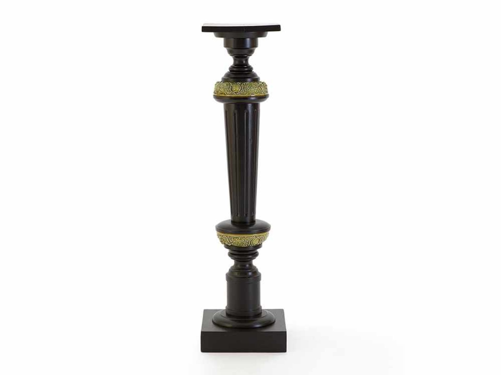 Ebonized Flower Column, presumably German, c. 1880 Ebonized wood Presumably Germany, around 1880 - Bild 2 aus 5