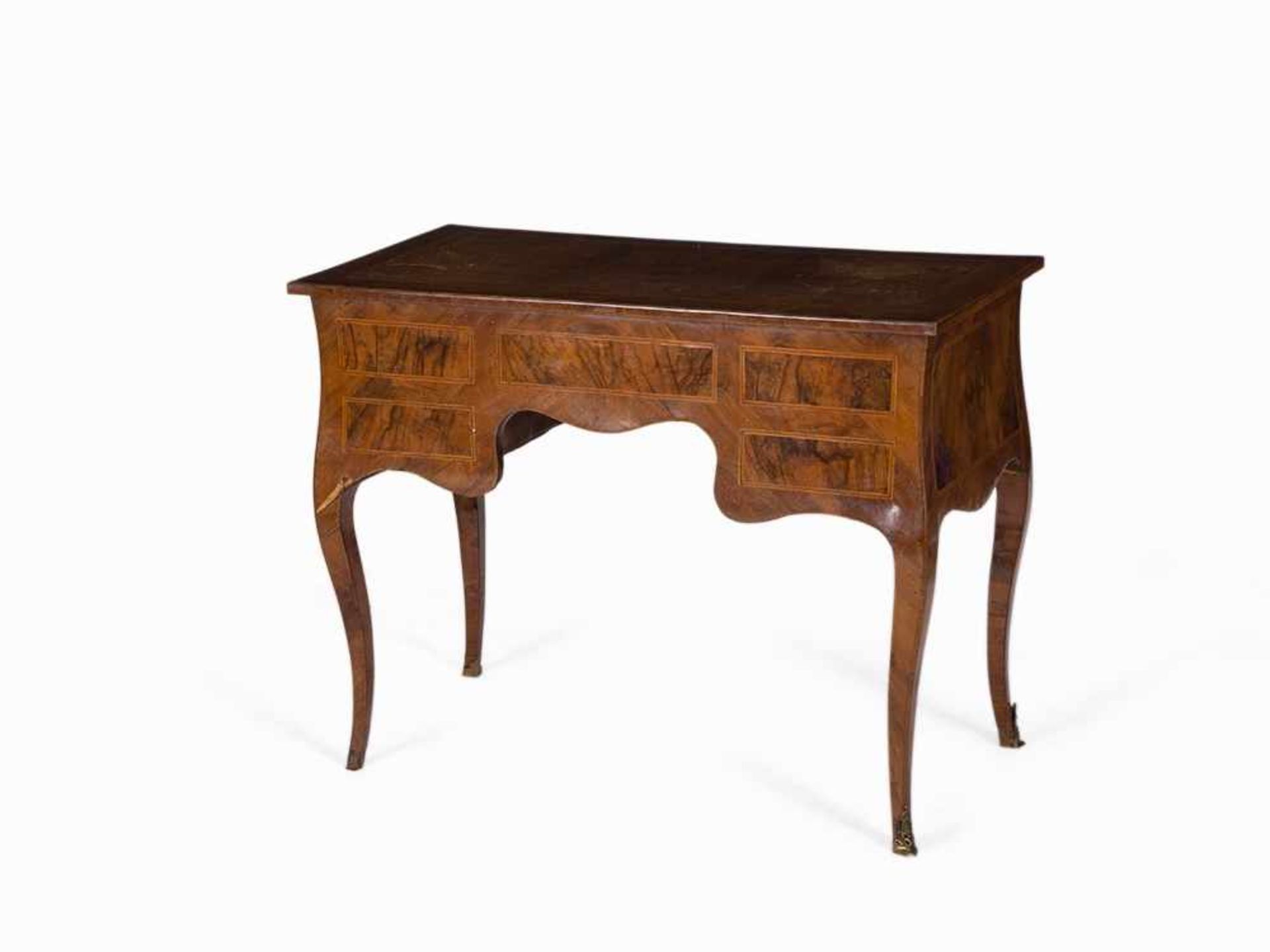 Ladies Desk, Bois de Violet and Walnut Veneer, Naples, 18th C. Bois de Violet und Nussbaum, furniert - Bild 12 aus 12