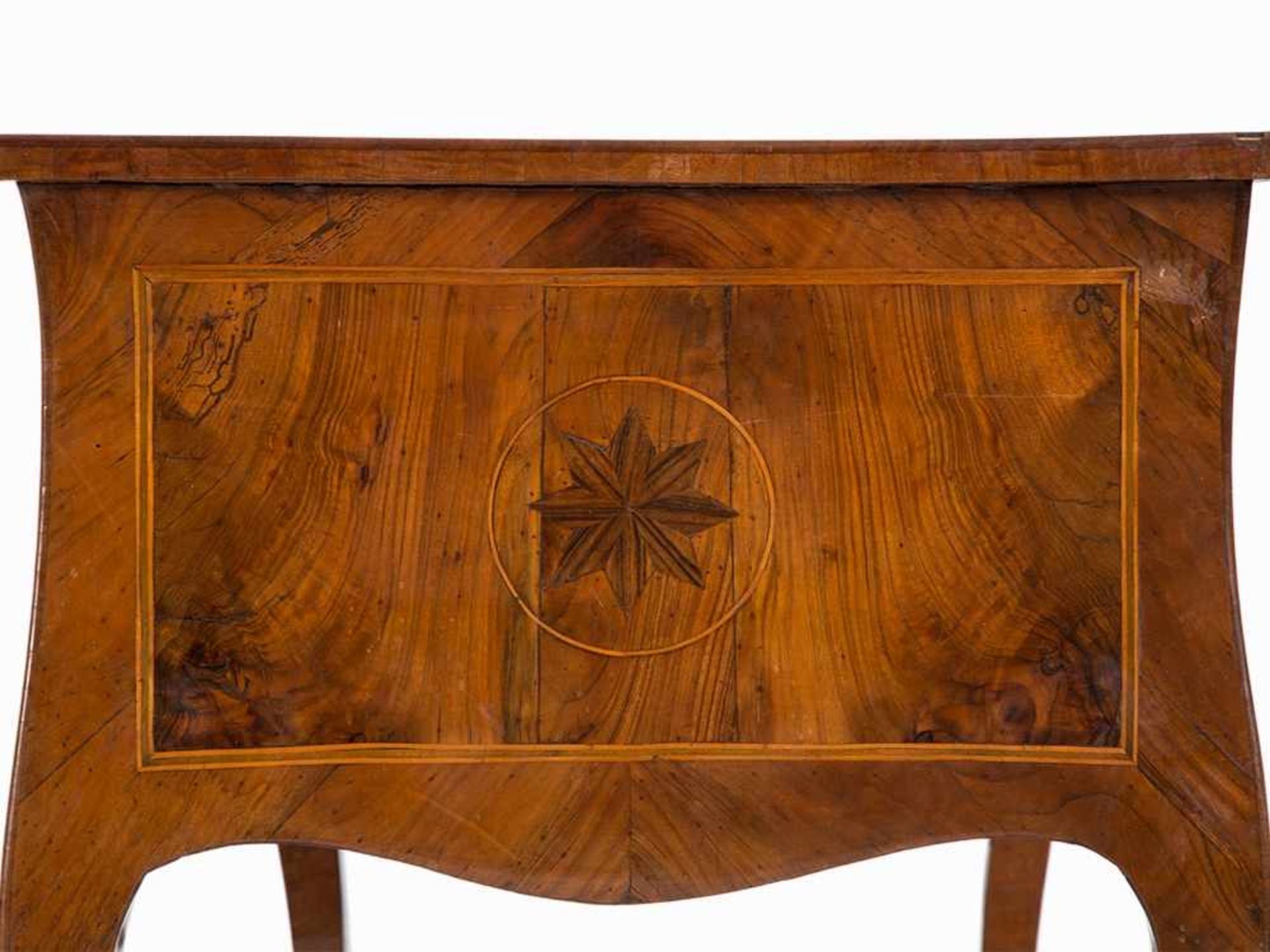 Ladies Desk, Bois de Violet and Walnut Veneer, Naples, 18th C. Bois de Violet und Nussbaum, furniert - Bild 10 aus 12