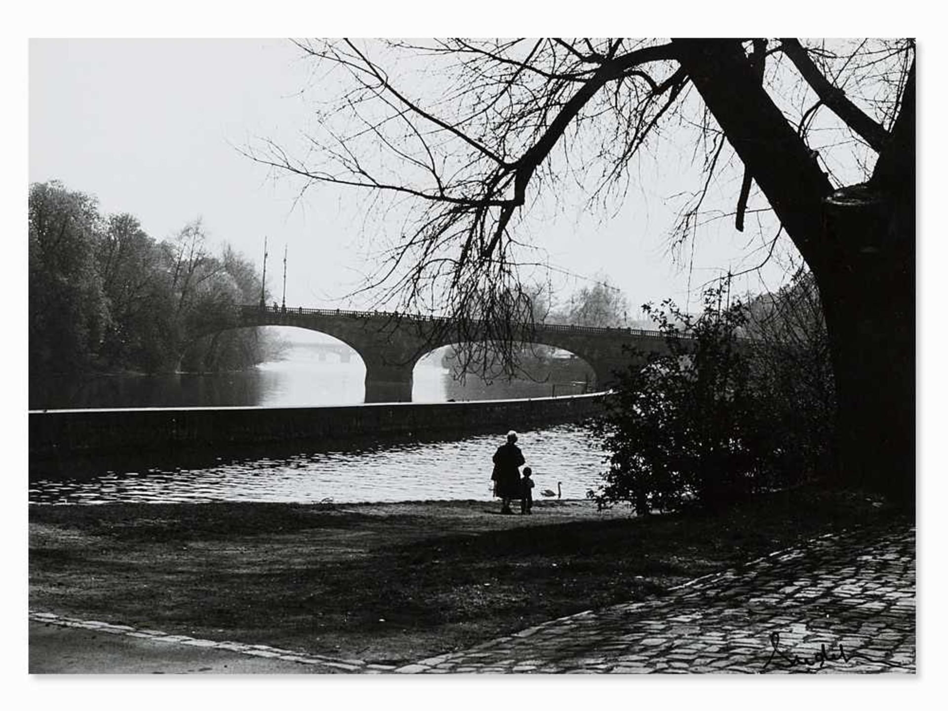 Josef Sudek, An der Moldau, Fotografie, ca. 1960er Jahre Vintage Silbergelatineabzug; beidseitig