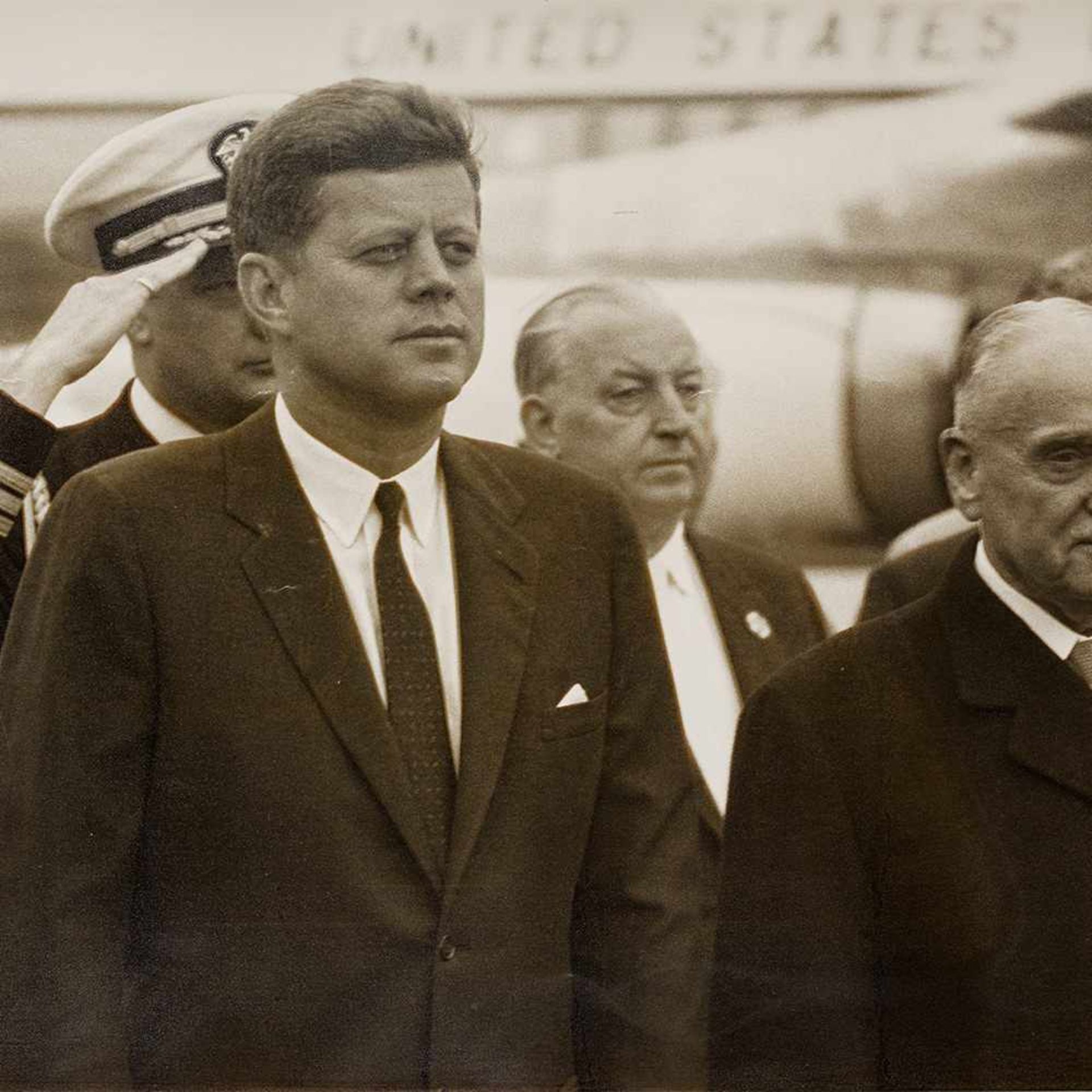 Alfred Kucera, Silbergelatineabzug, John F. Kennedy, Wien, 1961 Vintage Silbergelatineabzug. Wien, - Bild 5 aus 5