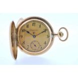 Goldene Herrentaschenuhr Goldene Herrentaschenuhr mit kleiner Sekunde, Elegancia, Breguetspirale,