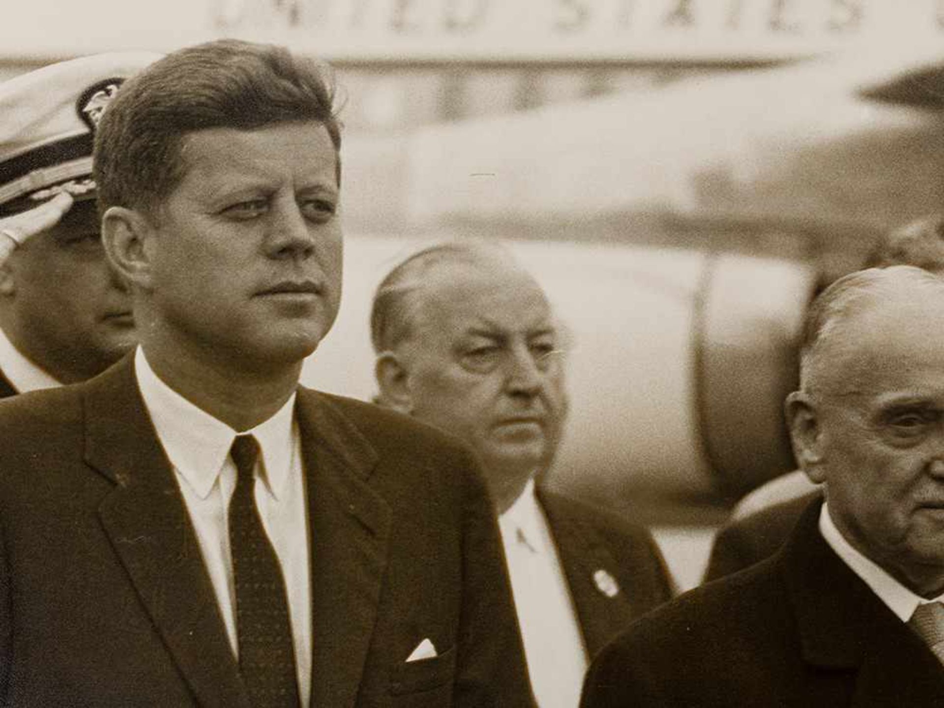 Alfred Kucera, Silbergelatineabzug, John F. Kennedy, Wien, 1961 Vintage Silbergelatineabzug. Wien, - Bild 4 aus 5