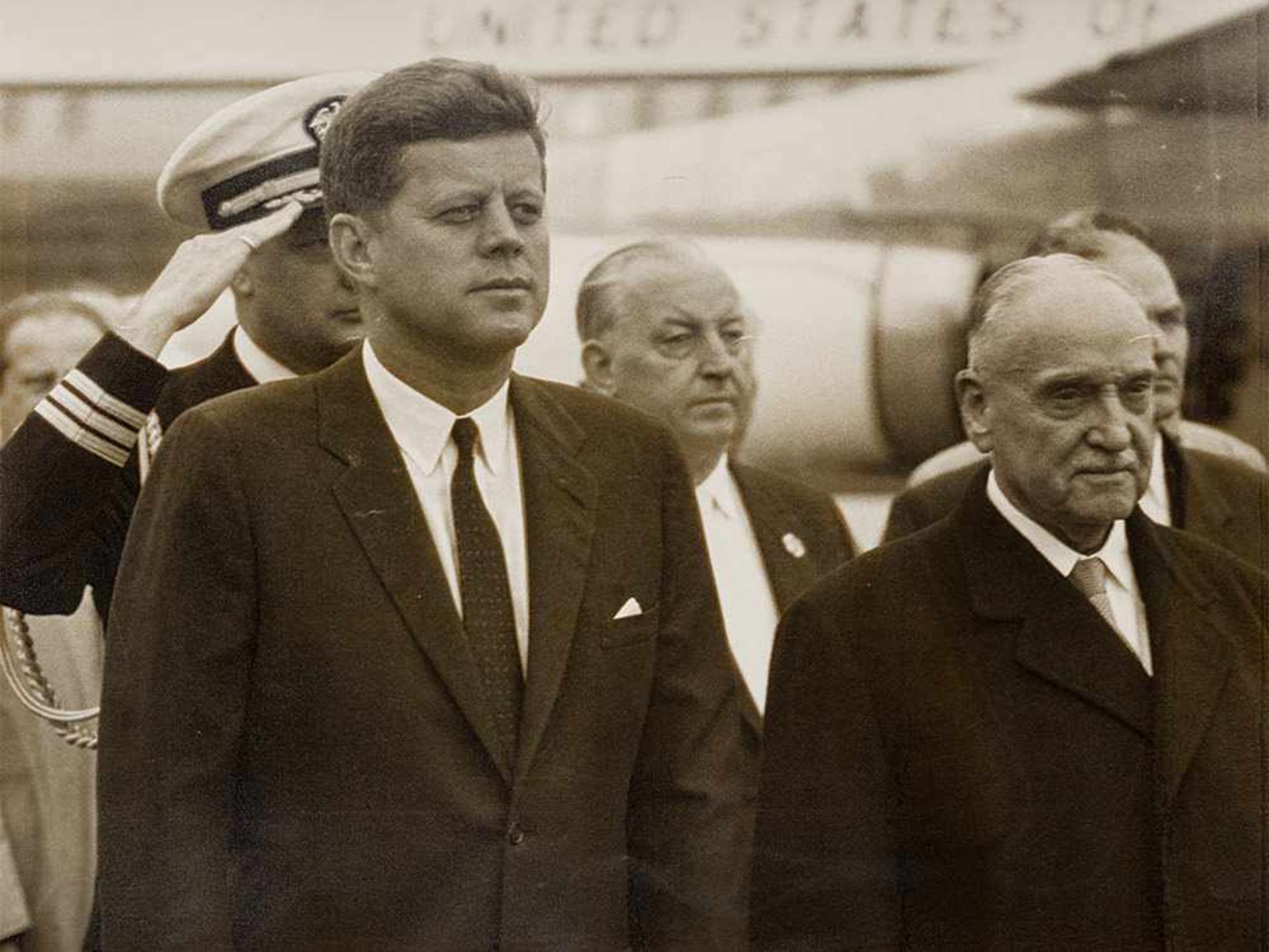 Alfred Kucera, Silbergelatineabzug, John F. Kennedy, Wien, 1961 Vintage Silbergelatineabzug. Wien, - Bild 2 aus 5