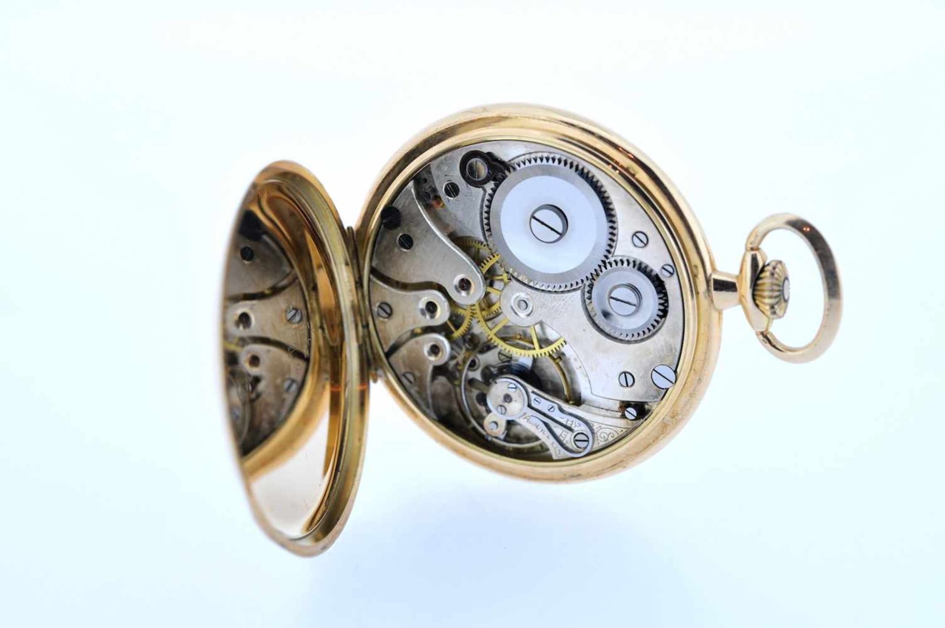 Goldene Frackuhr Goldene Frackuhr mit kleiner Sekunde, Chronometer, Corgemont Watch, Breguetspirale, - Bild 2 aus 2