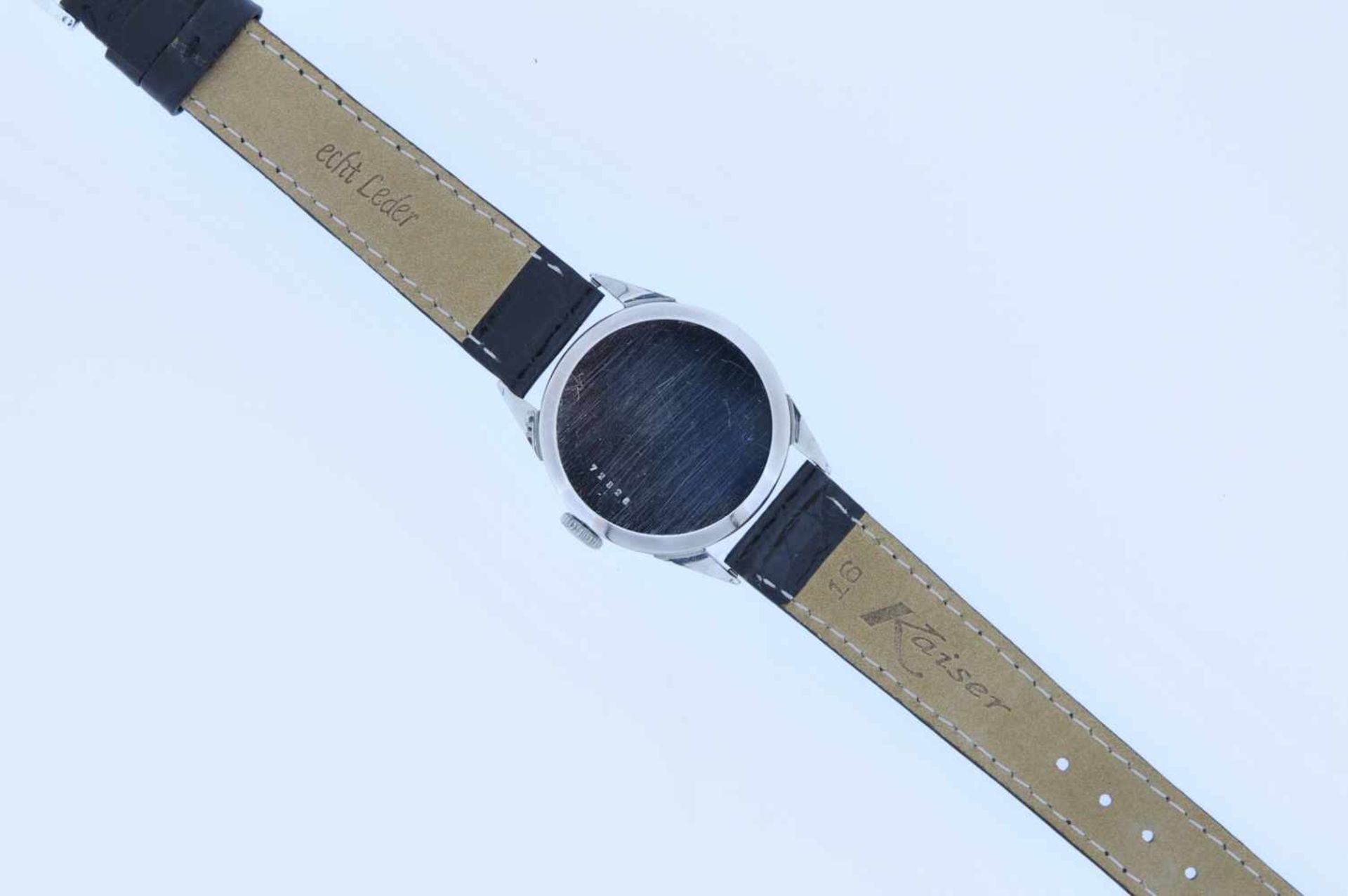 Jaeger LeCoultre Edelstahl Armbanduhr, Jaeger LeCoultre, Handaufzug, kleine Sekunde, schwarzes - Bild 3 aus 4