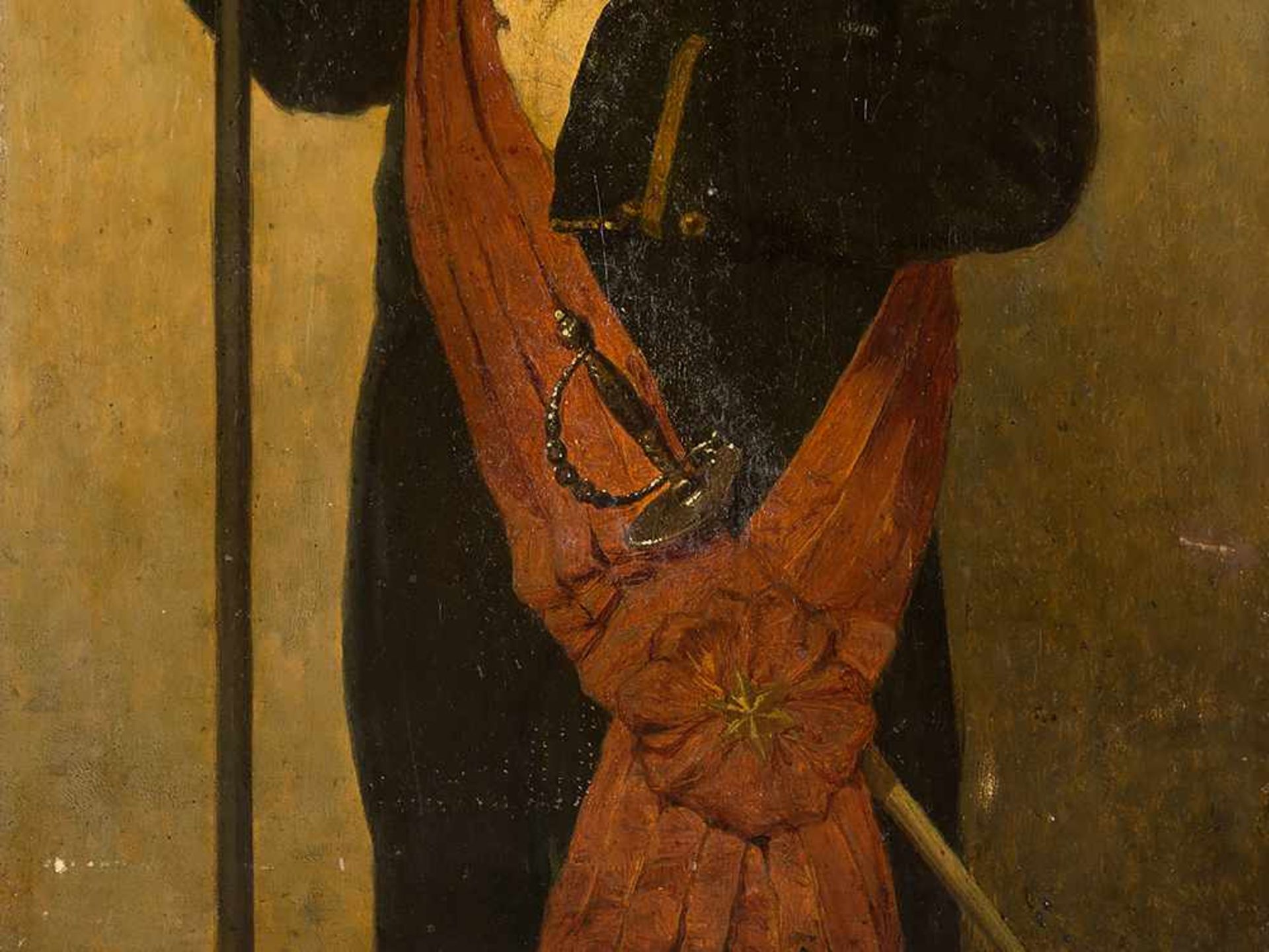 Der Soldat, Ölgemälde, Französische Schule, 19. Jh. Öl auf Holz. Frankreich, spätes 19. Jahrhundert. - Bild 6 aus 7