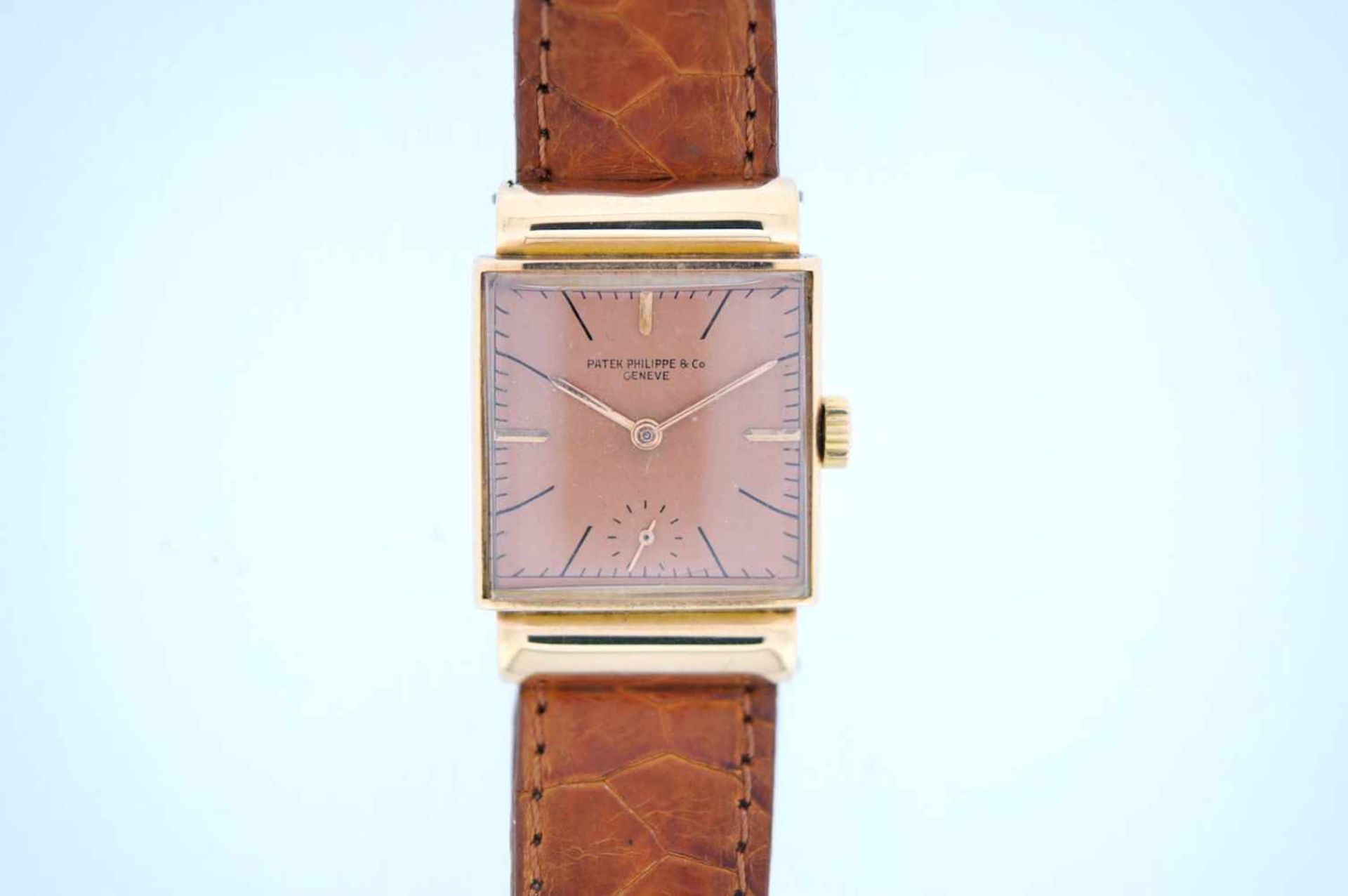 Patek Philippe Rosegoldene 18 karätige Armbanduhr, Patek Philippe Calatrava, Ref. 1438,