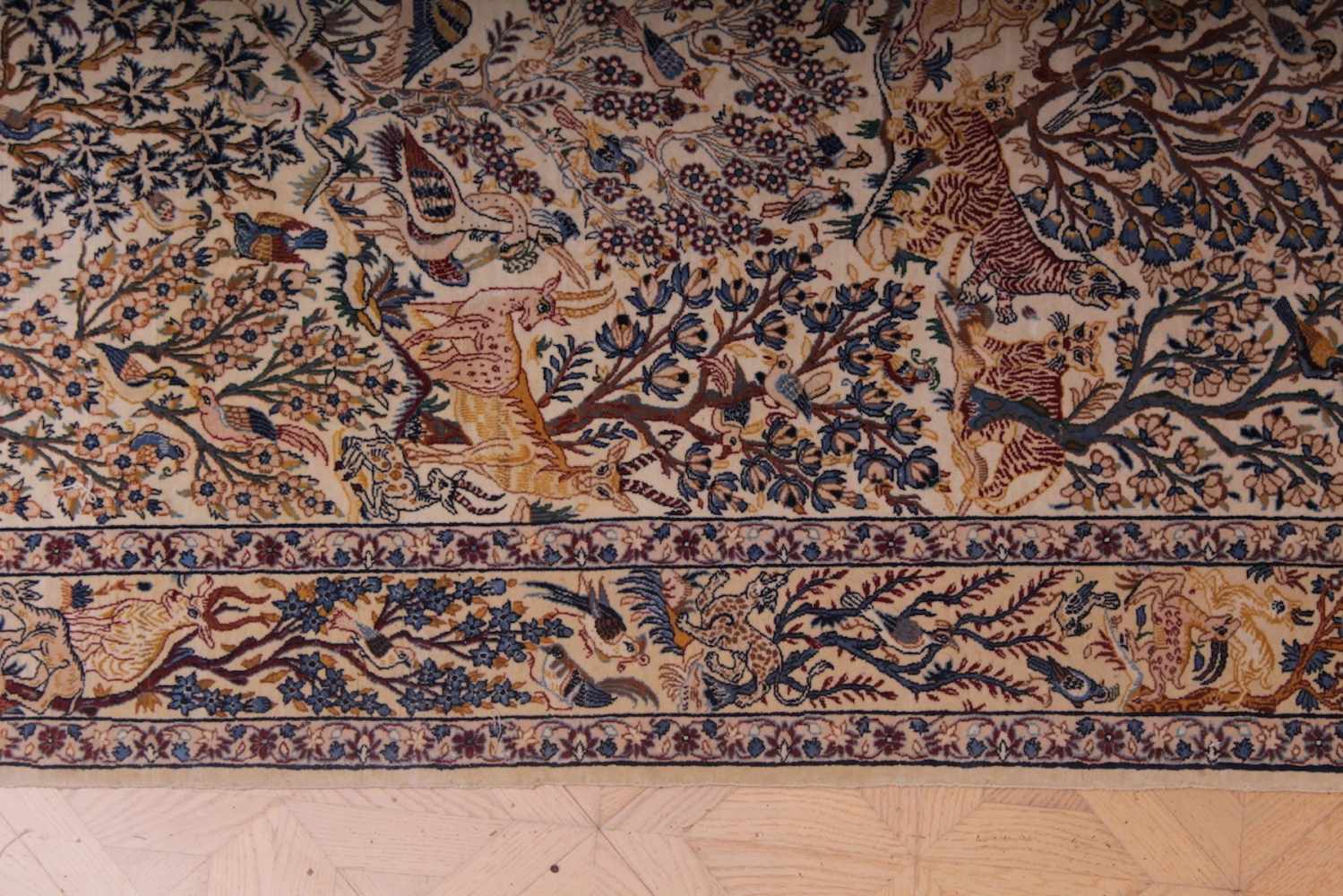 PERSERTEPPICH Isfahan, 105 x 192 cm - Image 2 of 2