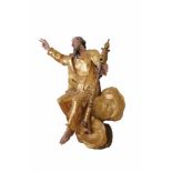 BAROCKE GOTTESFIGUR Barocke Gottesfigur aus blattvergoldetem Holz, Höhe 88 cm