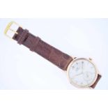 Tissot Rotgoldene Vintage Armbanduhr, Tissot, Handaufzug, kleine Sekunde, weißes Zifferblatt, an
