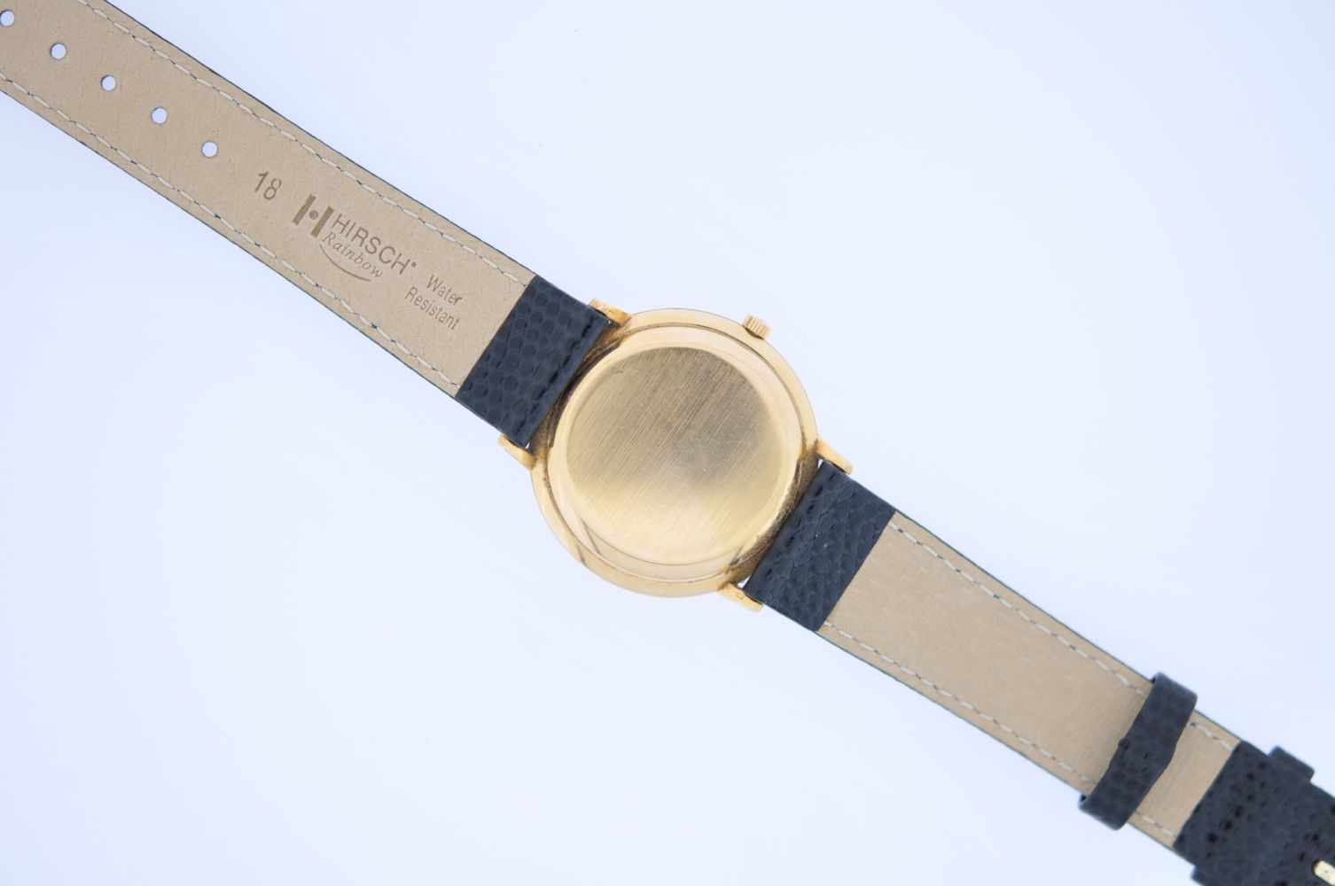 Longines Goldene Vintage Armbanduhr, Longines, Automatik, Ankerwerk, Datum, weißes Zifferblatt, an - Image 4 of 5
