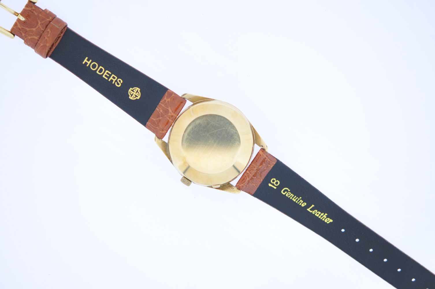 IWC Goldene 18 karätige Vintage Armbanduhr, Automatik, Ankerwerk, beiges Zifferblatt, an - Image 5 of 6