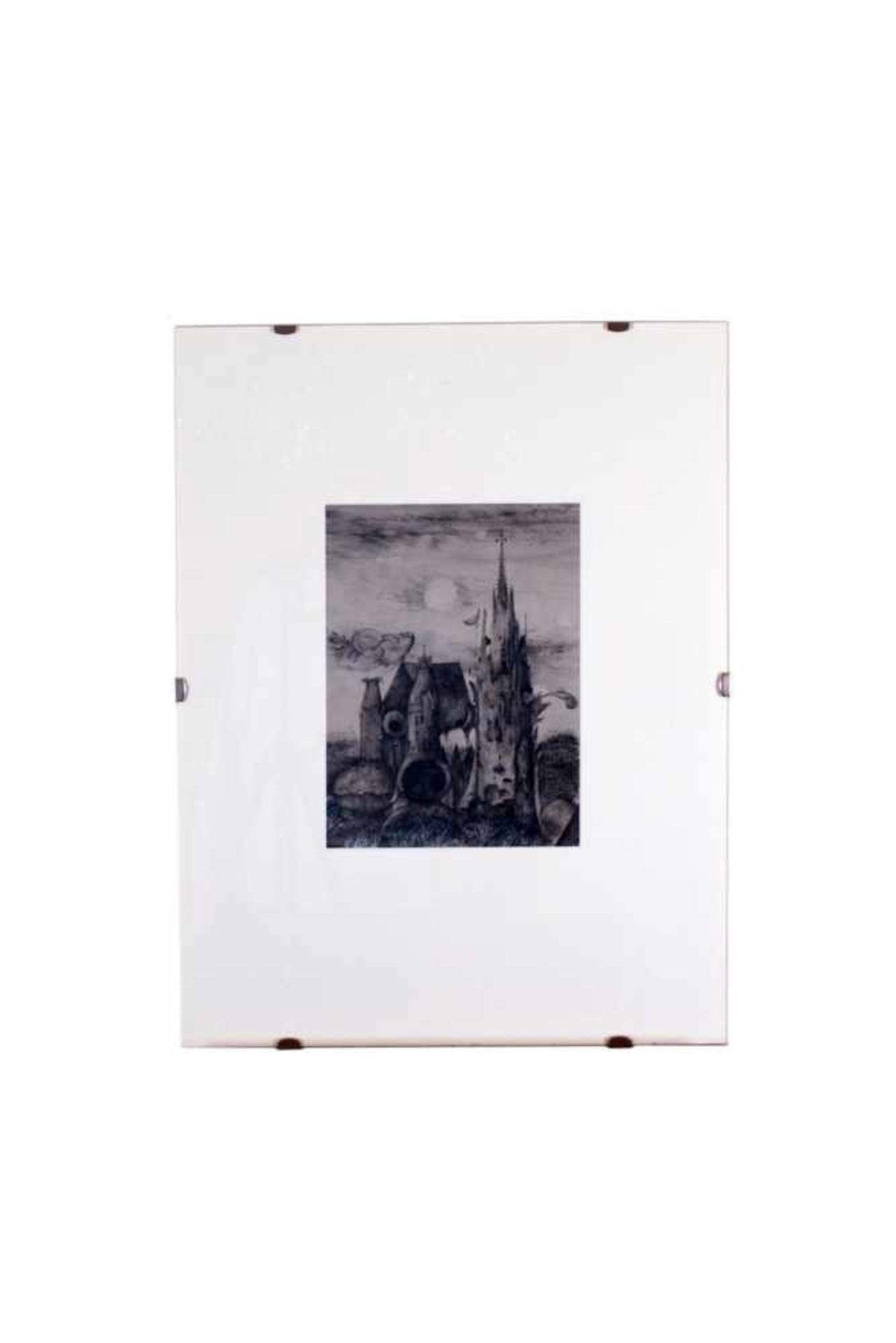 Ohne TitelKarl Korab(Falkenstein, Österreich 1937)Tuschezeichnung30,5 cm x 23, gerahmtUntitledKarl - Bild 2 aus 2