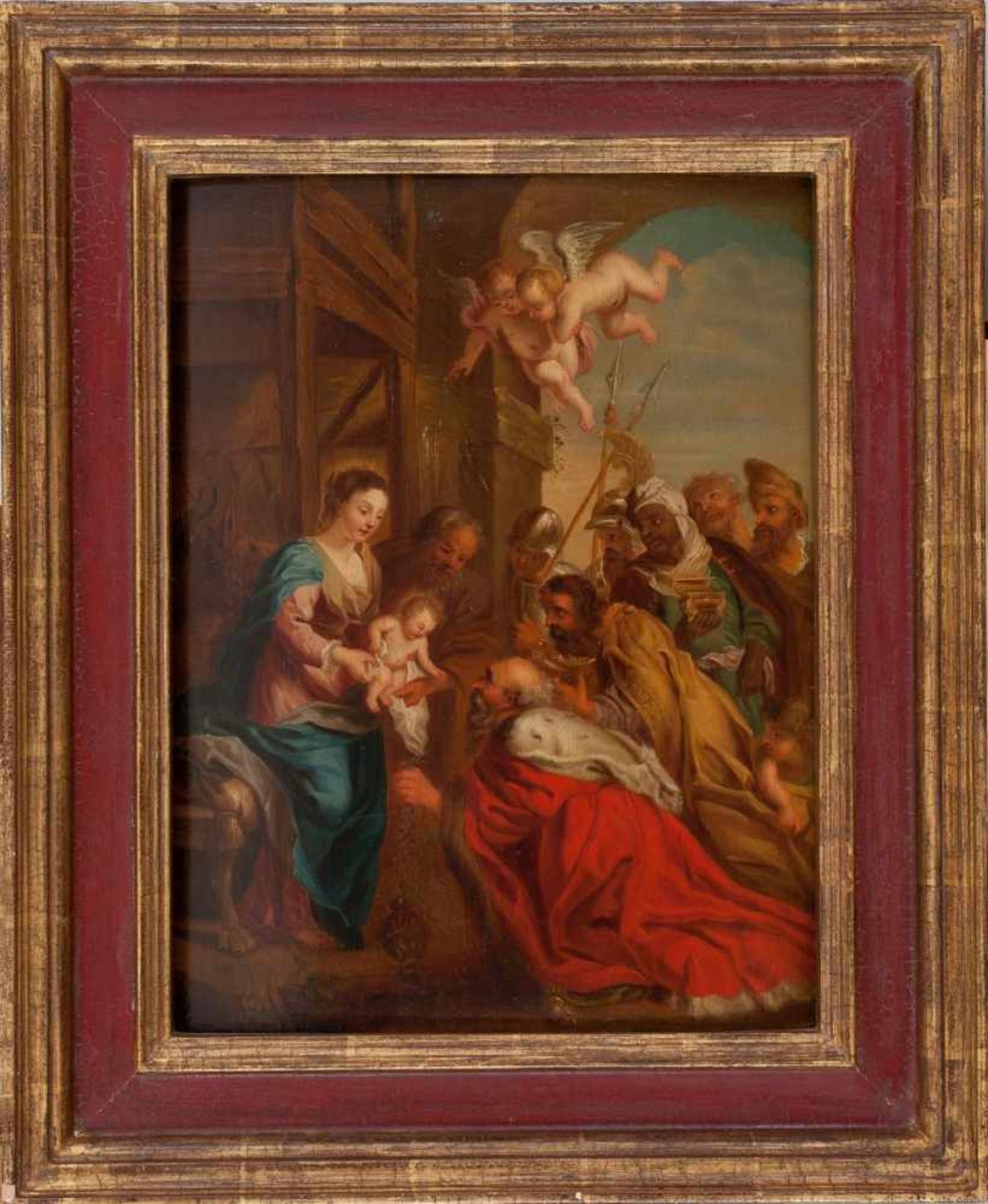Die Anbetung der Heiligen Drei KönigeKünstler des 18. Jahrhundertsnach Peter Paul RubensÖl auf