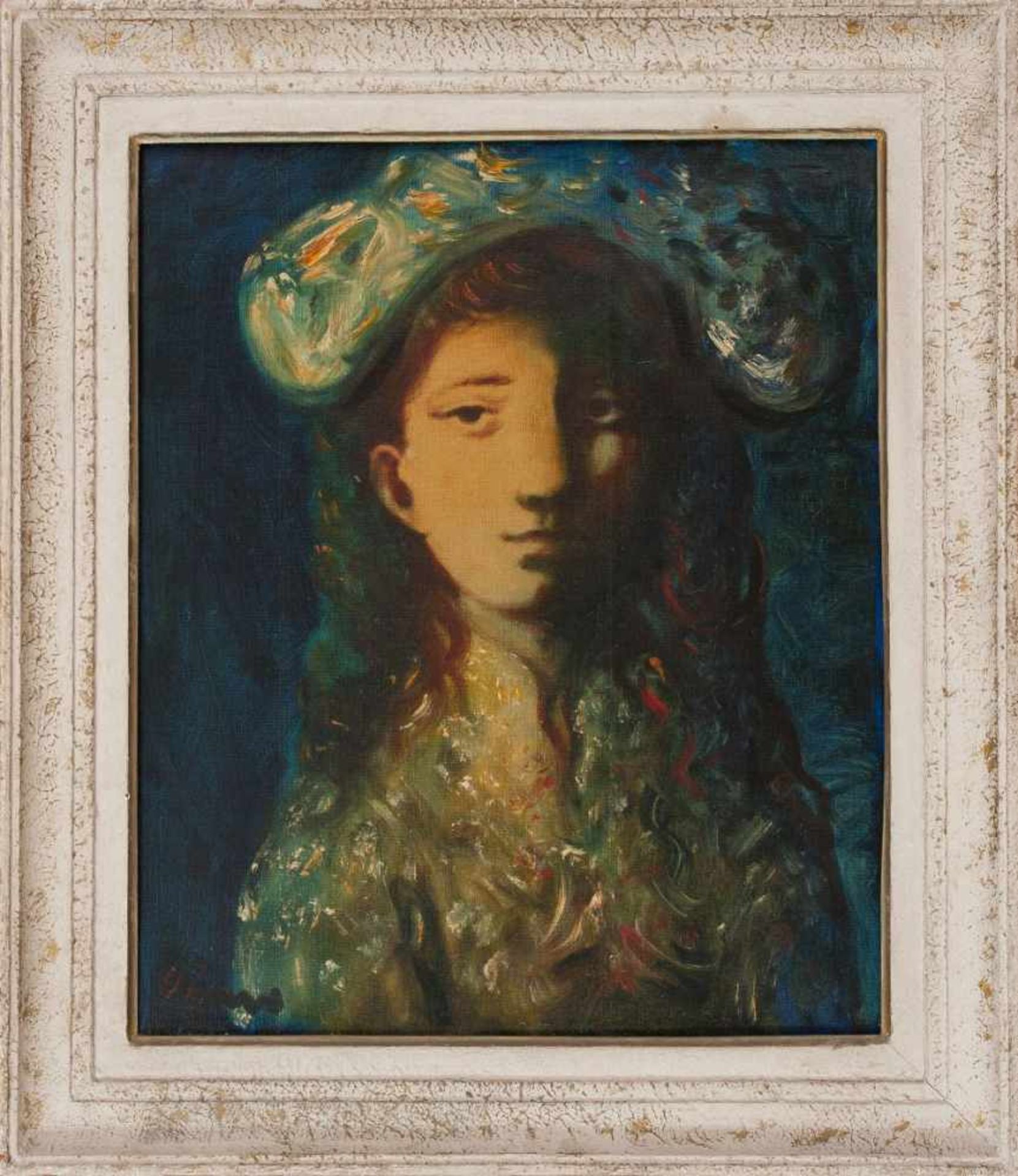 Porträt einer jungen DameSylvain Vigny (Wien 1903 - 1970 Nizza)Öl auf Leinwand 55,5 x 46 cm,