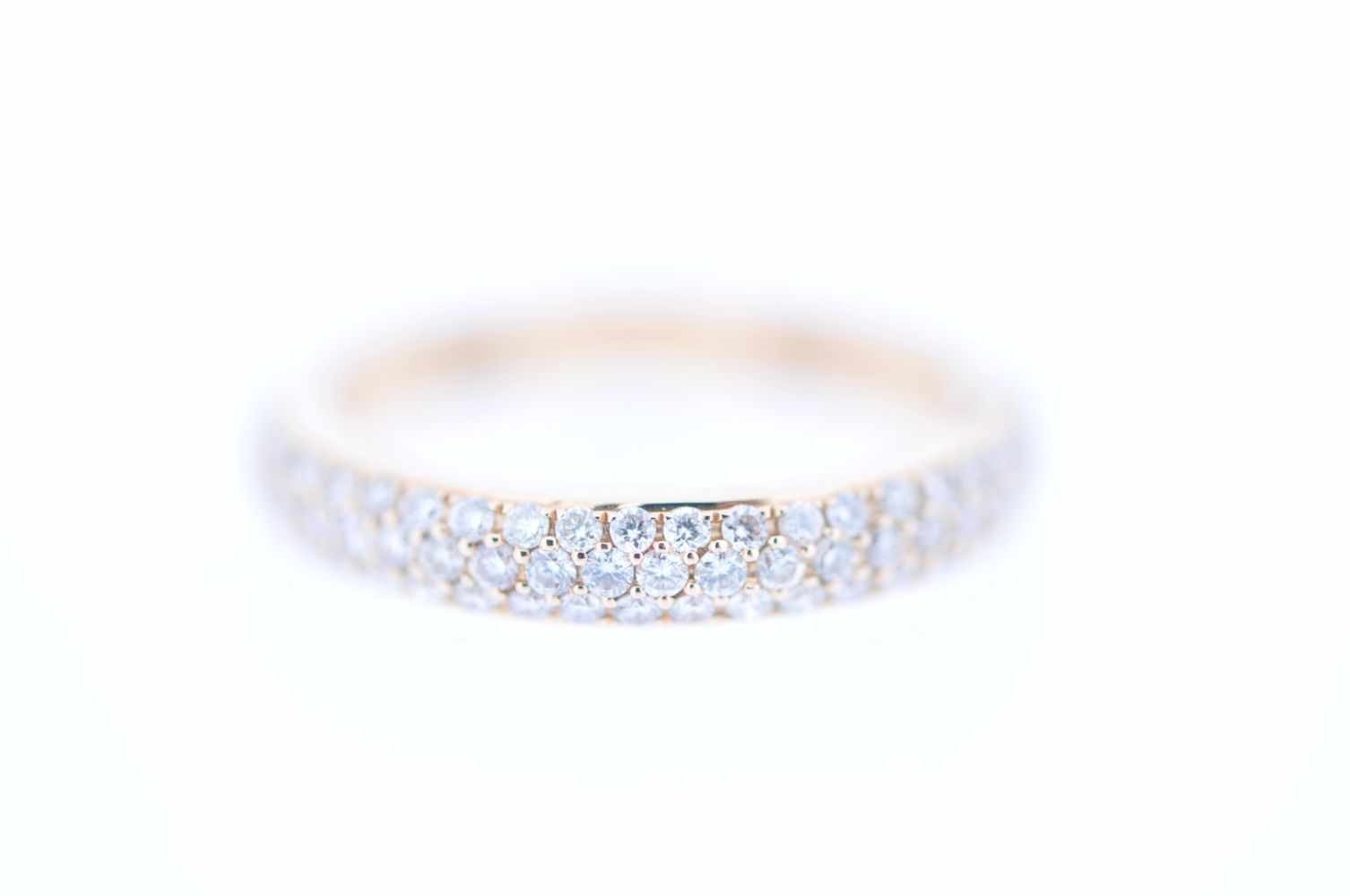 DiamantringRoségoldener Damenring mit Brillanten, zus. ca. 1,3 ct, Ringweite 57, 3,4 gDiamond - Image 2 of 3
