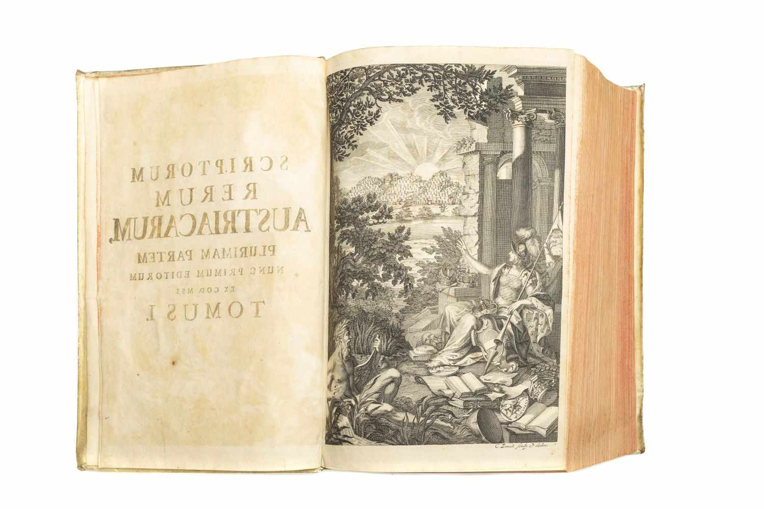 PEZ, Hieronymus (Ed.)Scriptores rerum Austriacarum veteres ac genuini. Bd. 1 (v. 3). Lpz., Gleditsch - Image 5 of 5