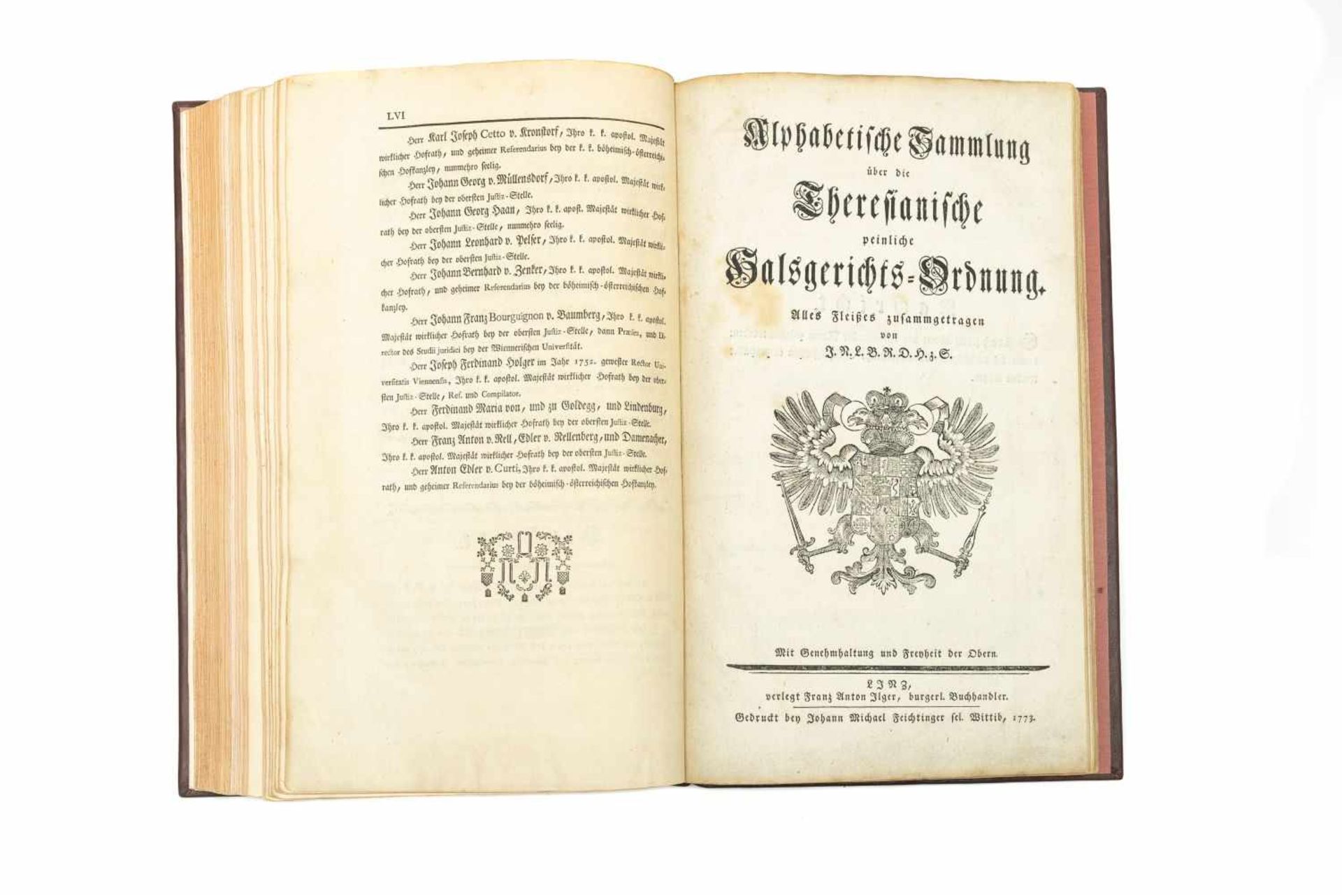 MARIA THERESIA Constitutio Criminalis Theresiana oder der Römisch-Kaiserl. zu Hungarn und Böheim - Bild 3 aus 4
