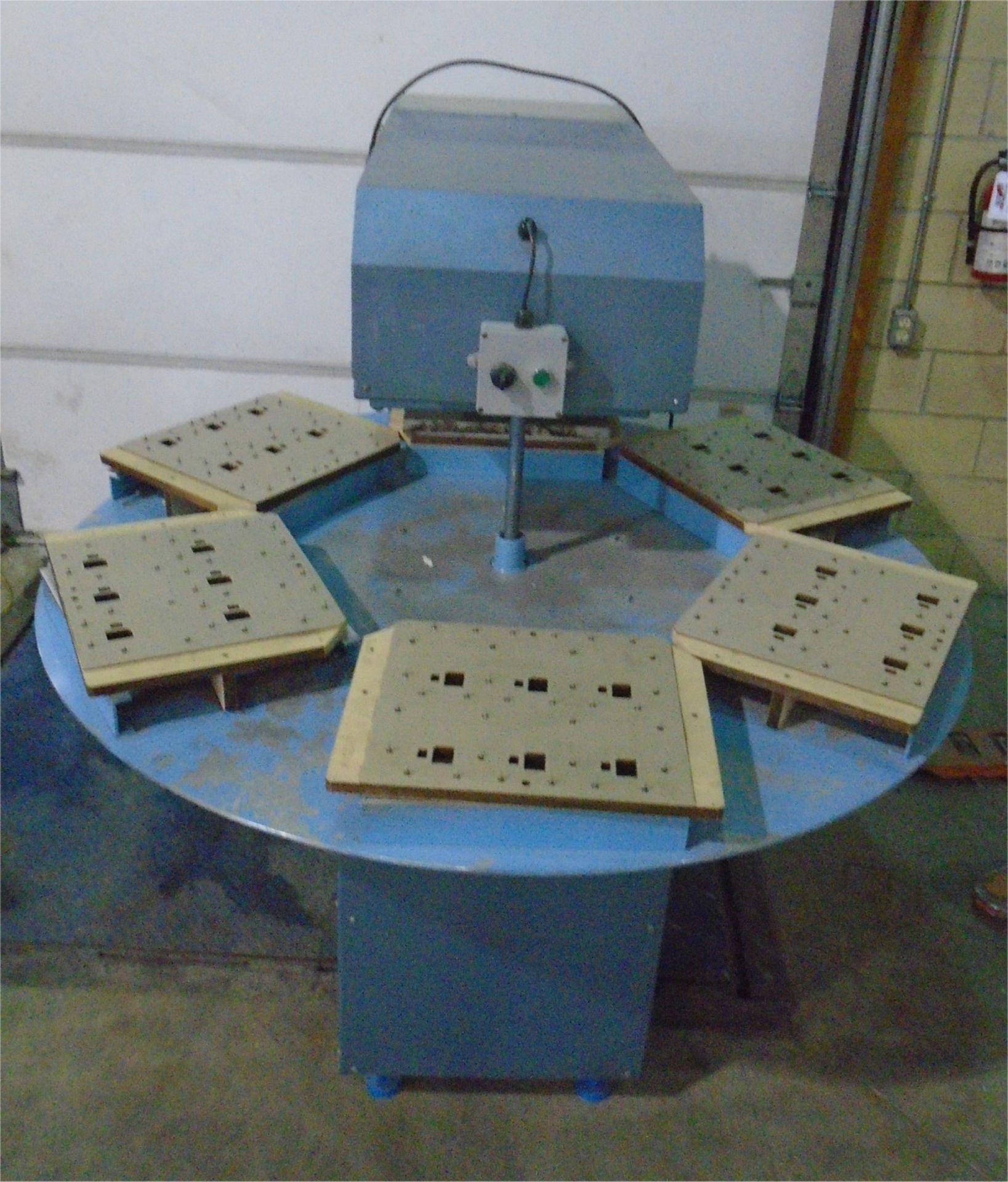 Used RBS Automatic Rotary Blister Machine Model TBS. Serial #20-123. This is a 6 station Rotary