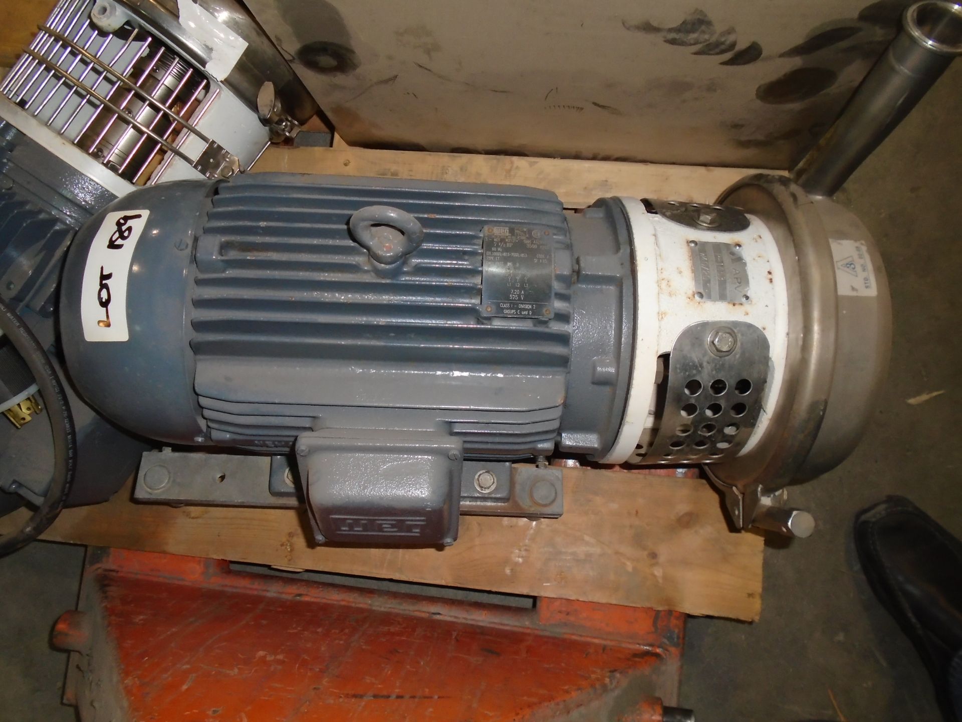 APV CREPACOT TRANSFER PUMP MODEL P1453, 7.5HP, 575V, 3500 RPM