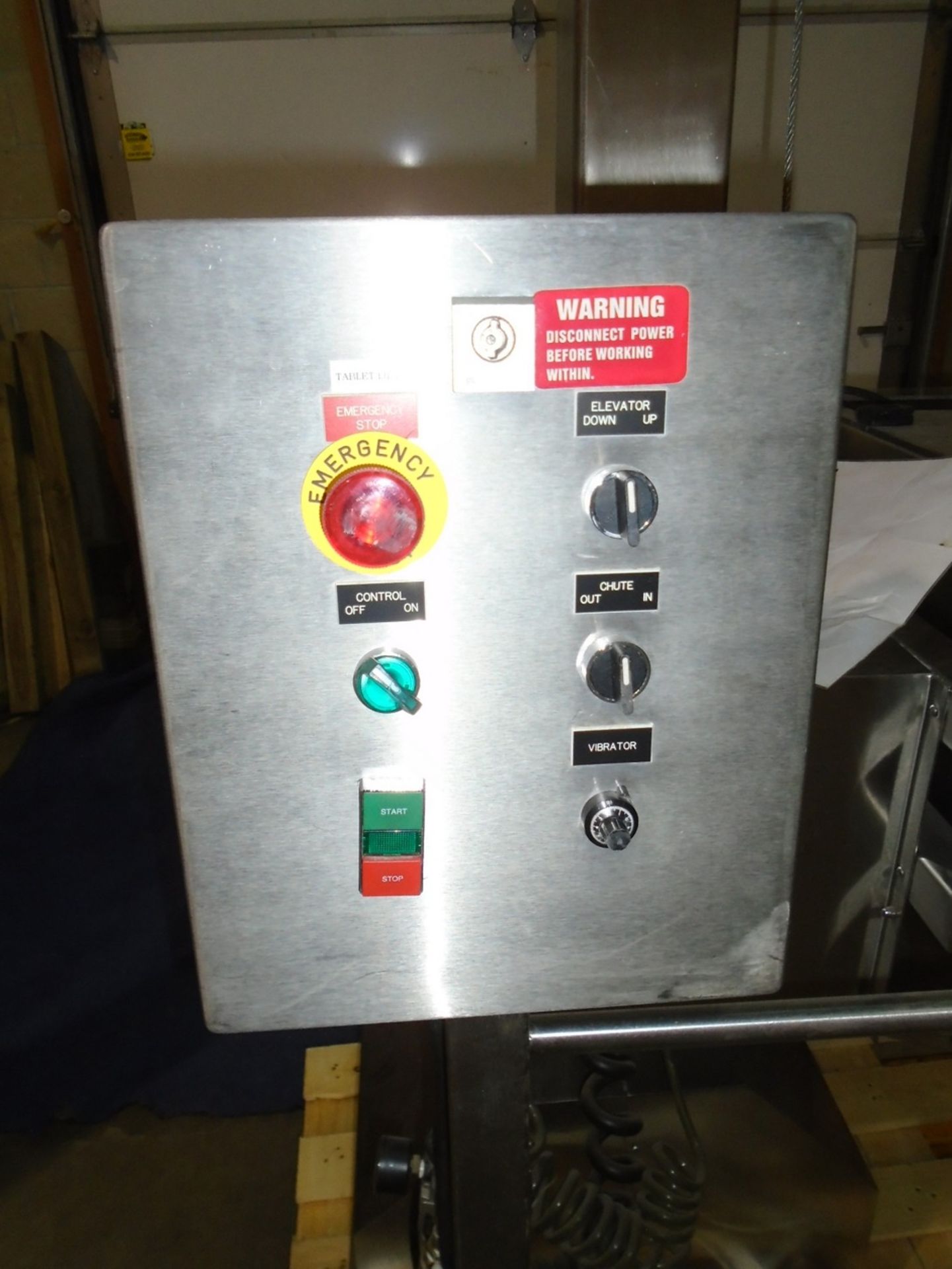 Used CLI tablet Elevator Feeder model TE4-S006. Serial #429981D. Features: max discharge height 78”, - Image 4 of 4