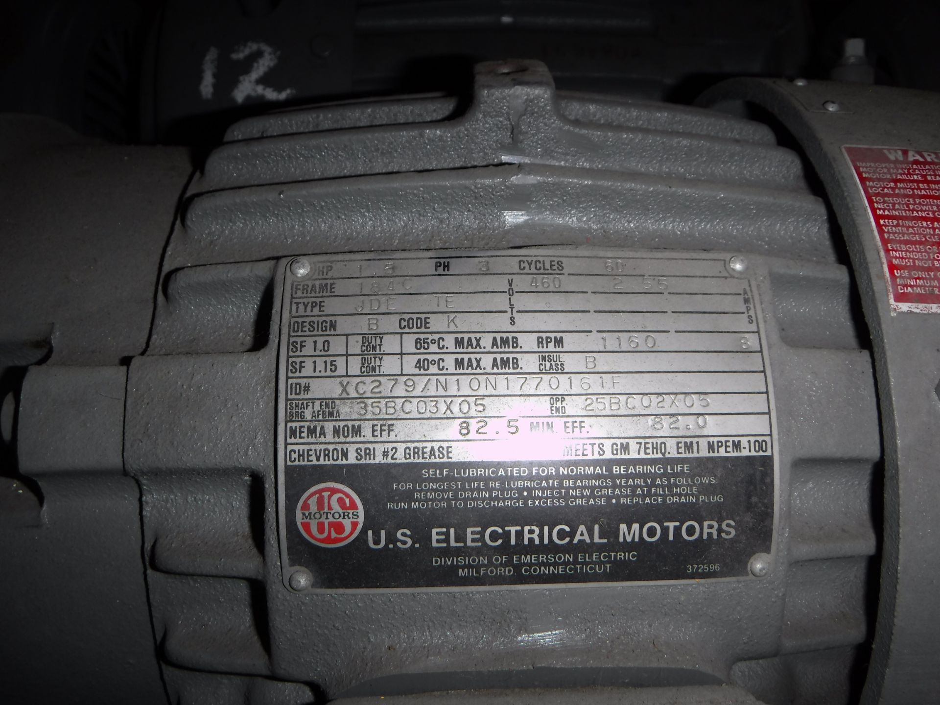 Group of 6 US Motors 1160 RPM - Image 3 of 7