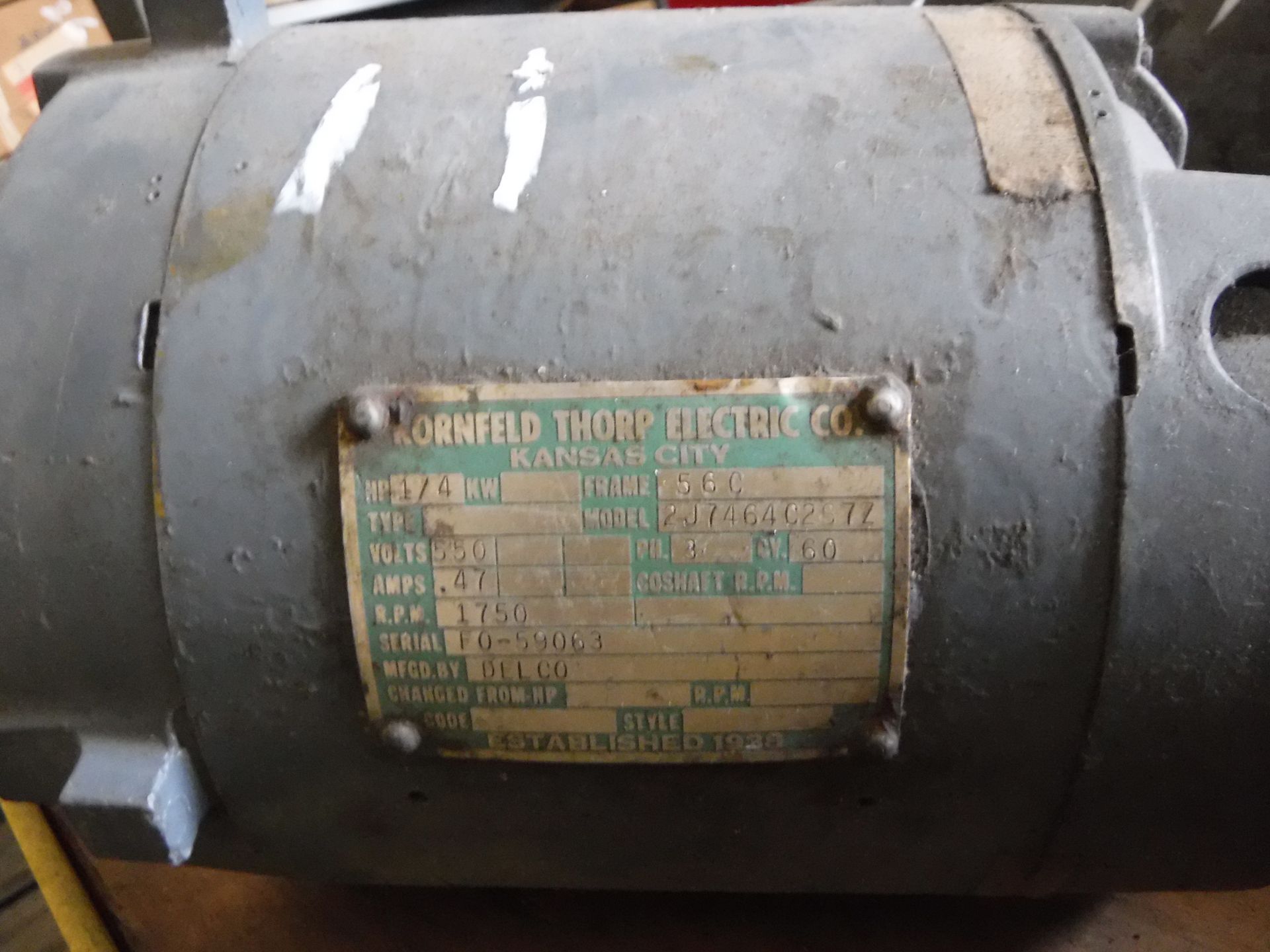 Group of 12 1/4 to 3/4 HP Motors - Image 6 of 7