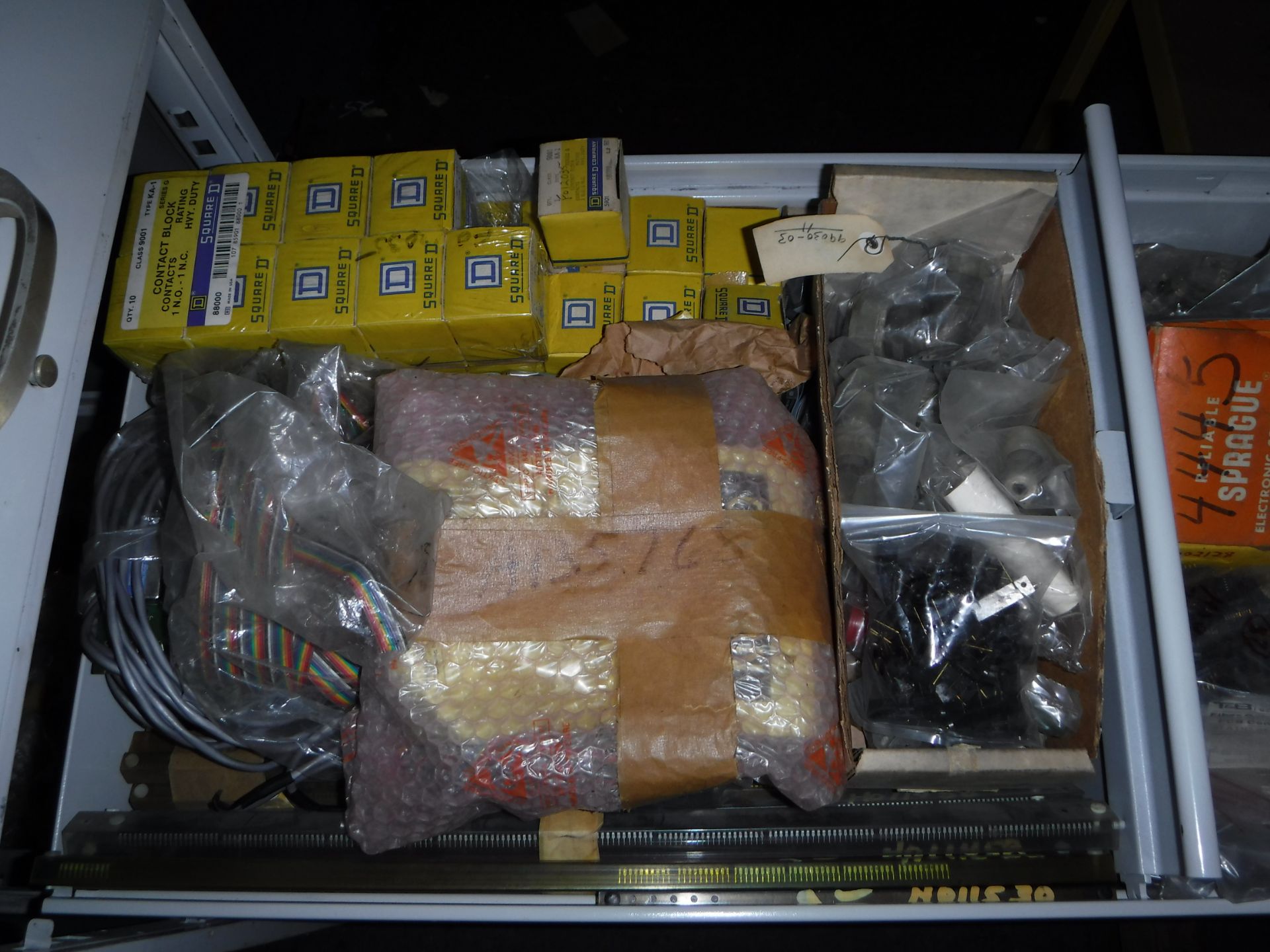 File Cabinet Packed with Electrical Supplies and Misc - Image 2 of 5
