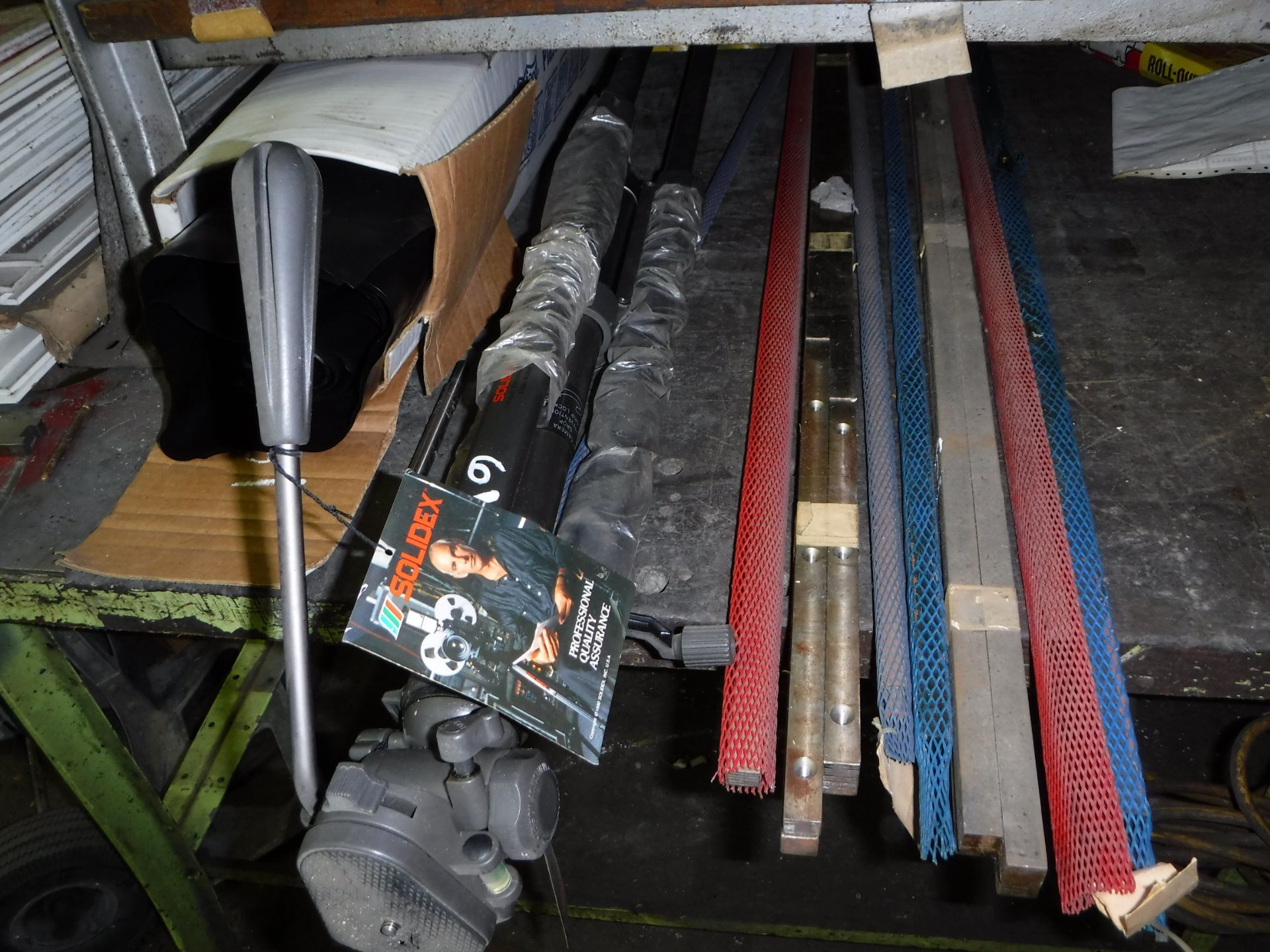 Random Group Lot of Metal Grinder Slabs, Sign Inerts and More