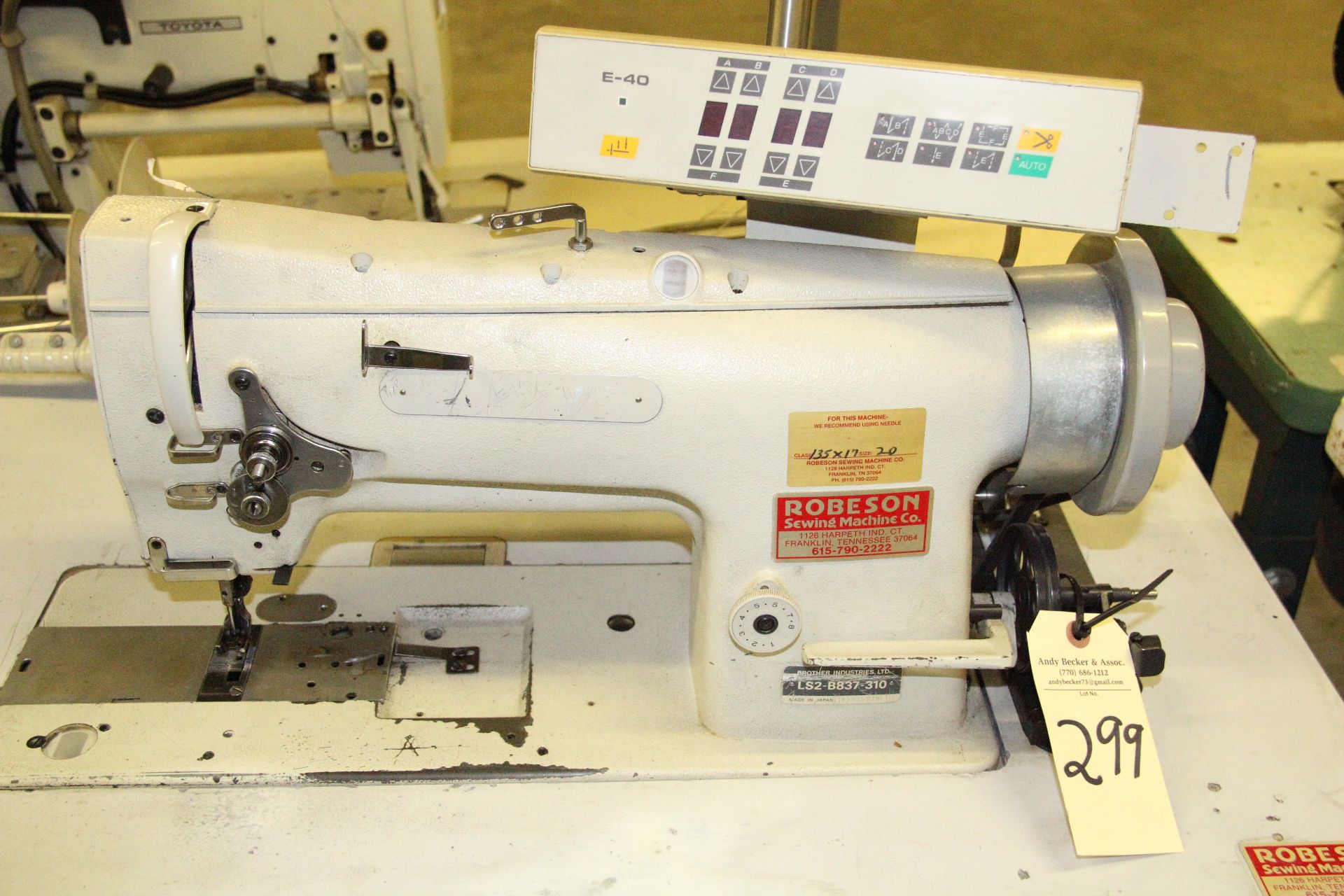 Brother B837-310 Single Needle Lockstitch Sewing Machine - Image 3 of 4